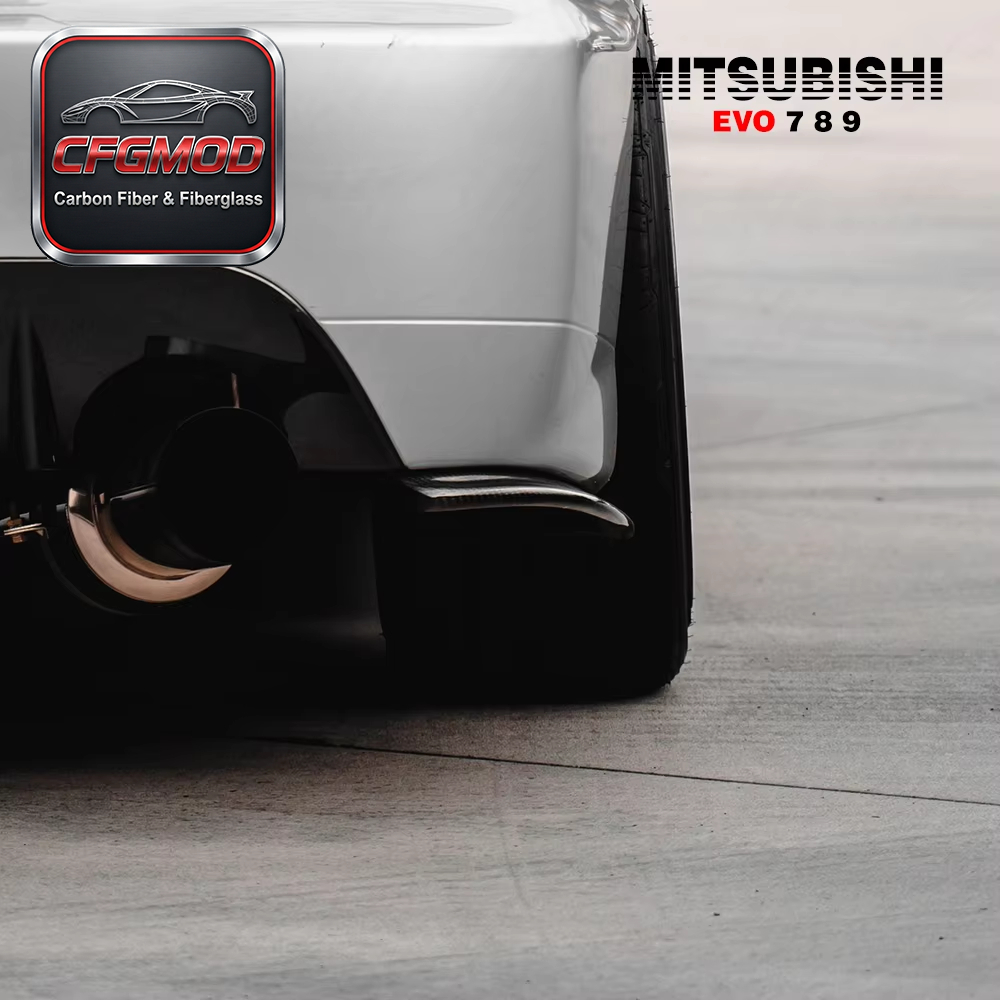 For Evolution EVO 7 8 9 MR-Style Rear Bumper Extension — 9