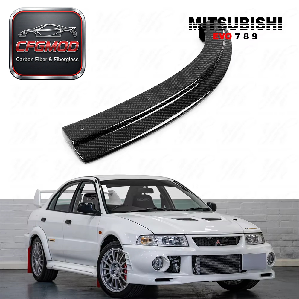 Carbon Fiber Evolution EVO 7 8 9 MR RB DAMD Rear Bumper Extension Spat (Pair) CF — 7