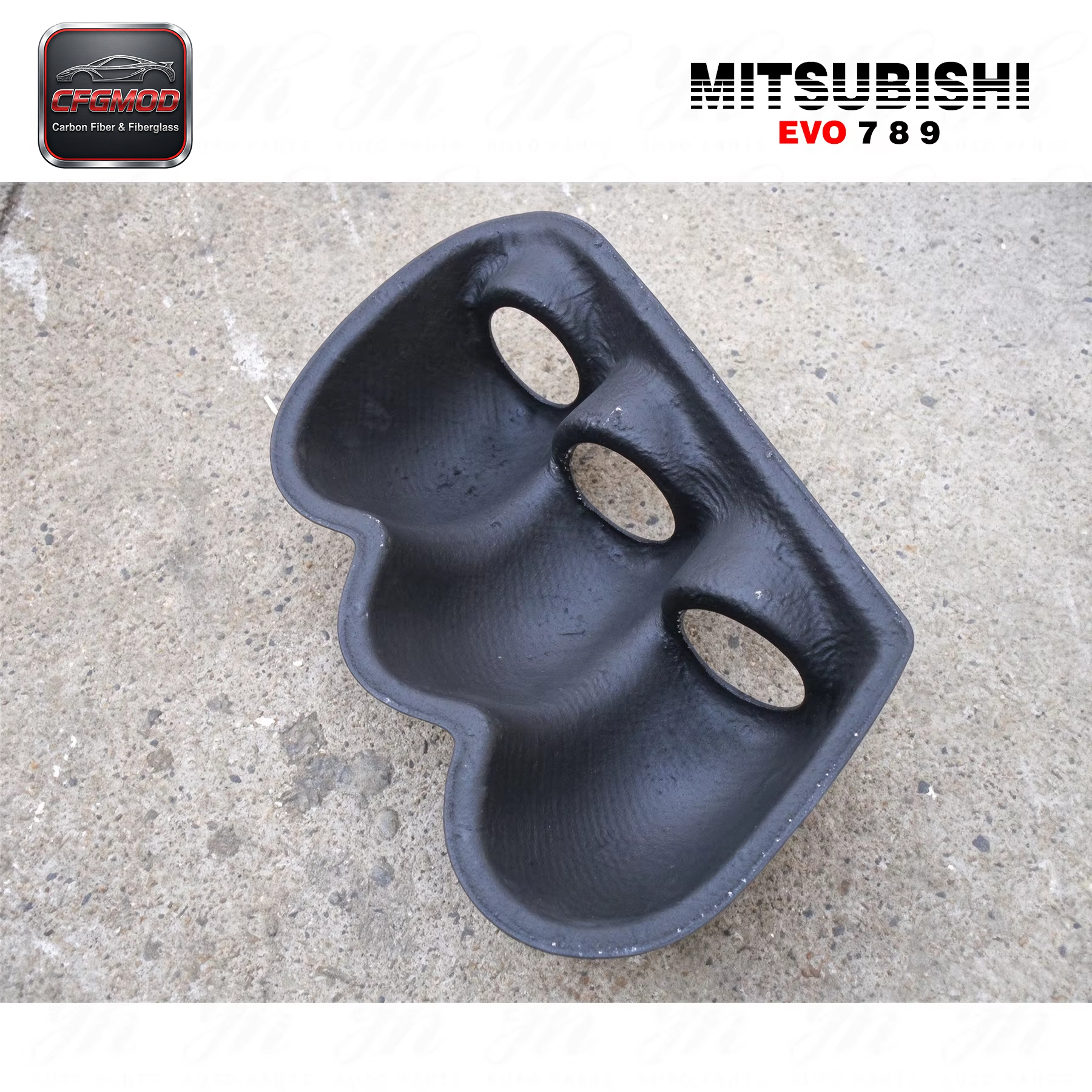 Carbon Fiber CF Body Kit for 2003-2007 Evolution EVO 7 8 9 LHD DASH TRIPLE GAUGE POD RHS (52 MM 60 MM) CT9A — 7