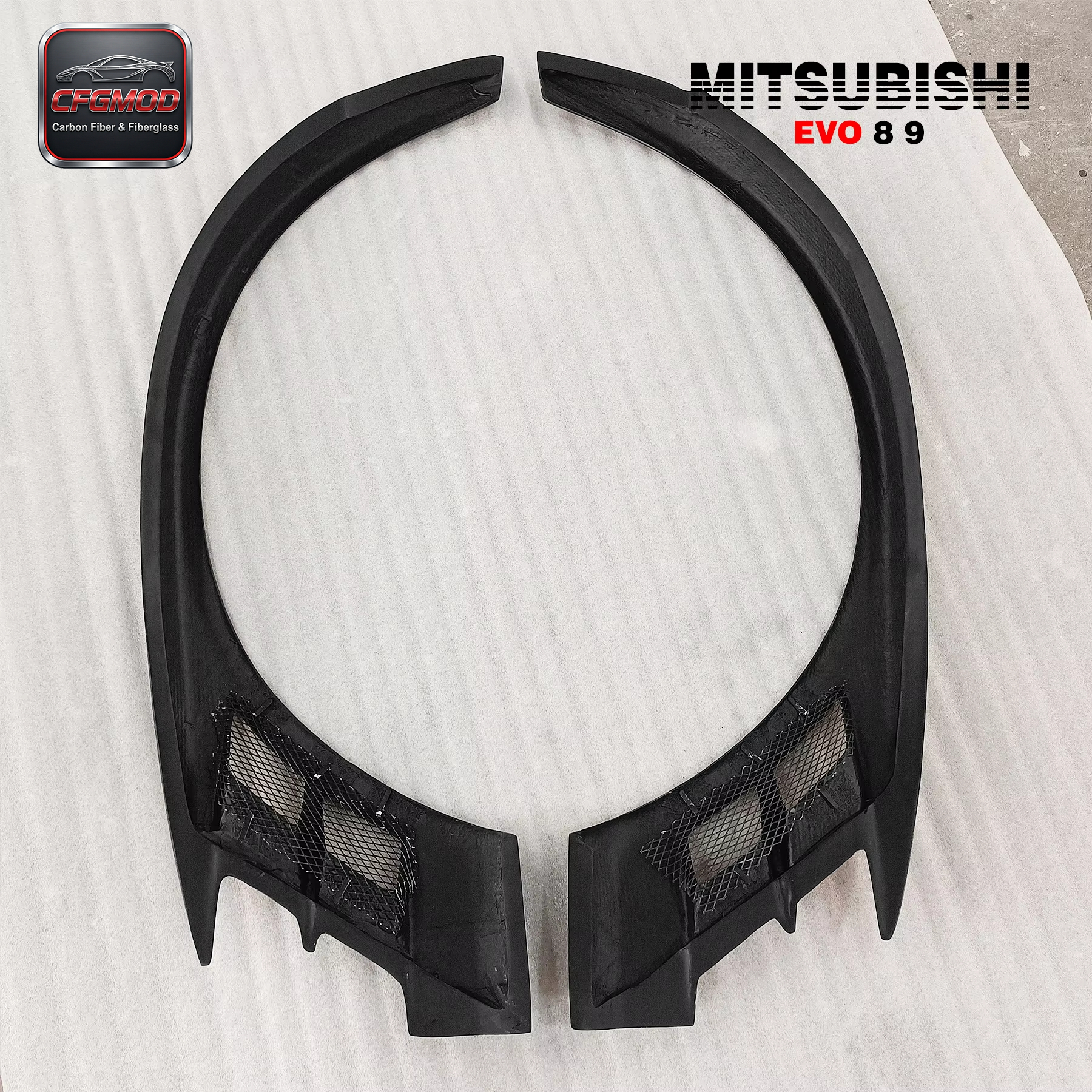 Carbon Fiber CF VC Cyber Style Body Kit for Evolution EVO 8 9 Front Over Fender Wing — 6