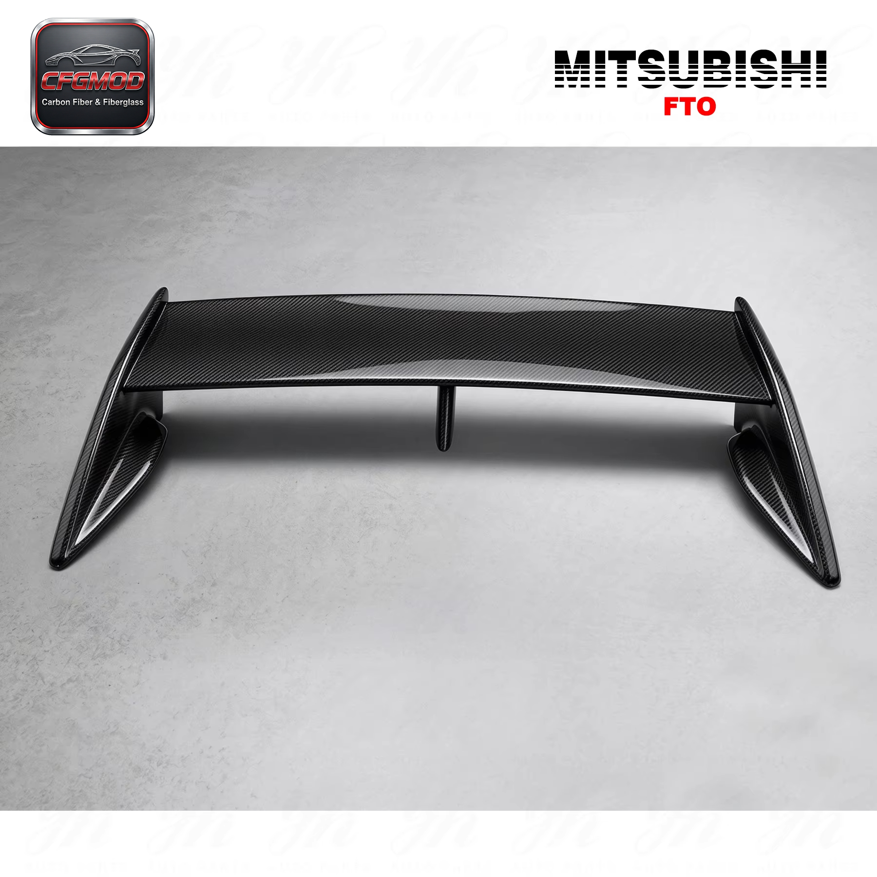 For FTO Version-R Carbon Fiber Single Deck Rear Wing Spoiler Mitsubishi 1995-2000 — 5