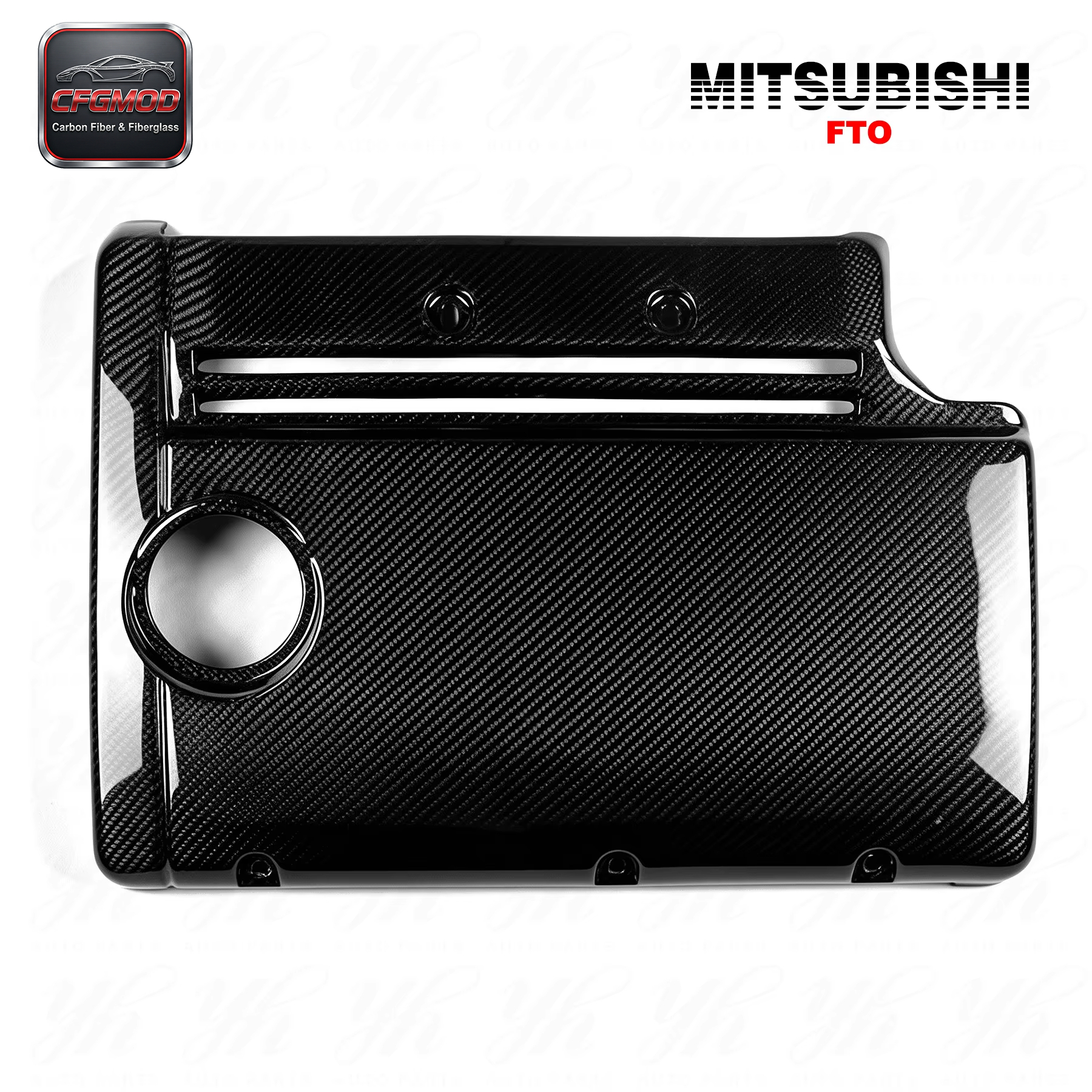 For 1995-2000 FTO GPX Style Engine Cover Carbon Fiber — 3