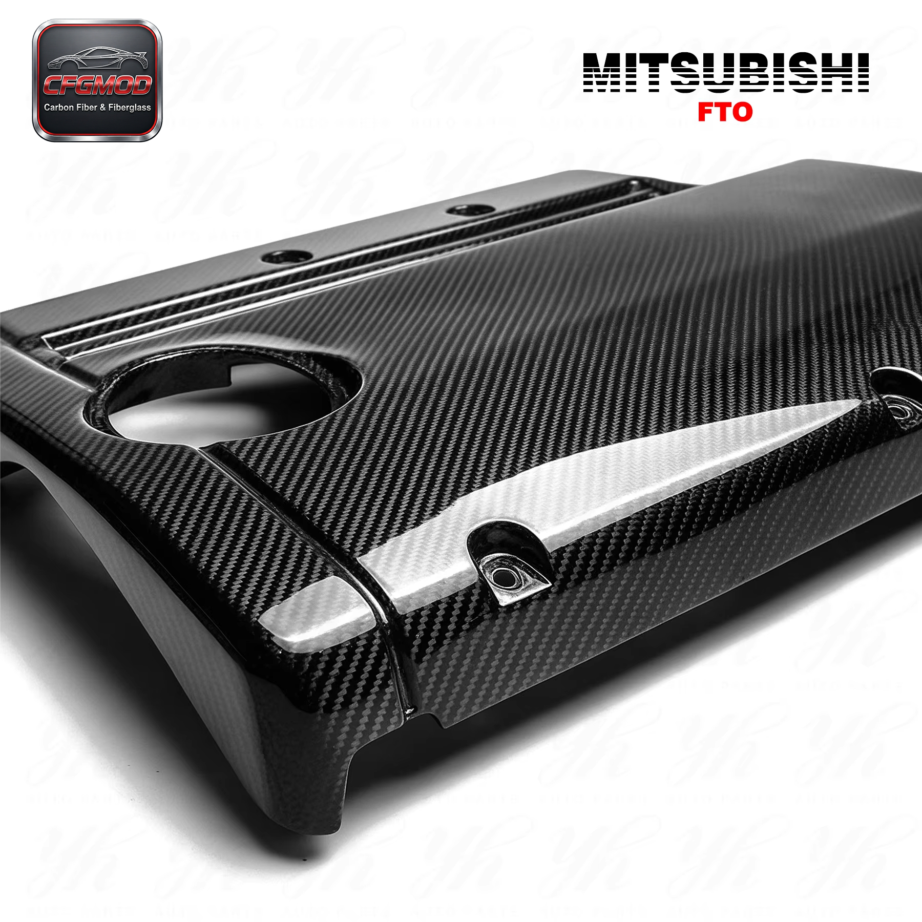 For 1995-2000 FTO GPX Style Engine Cover Carbon Fiber — 8