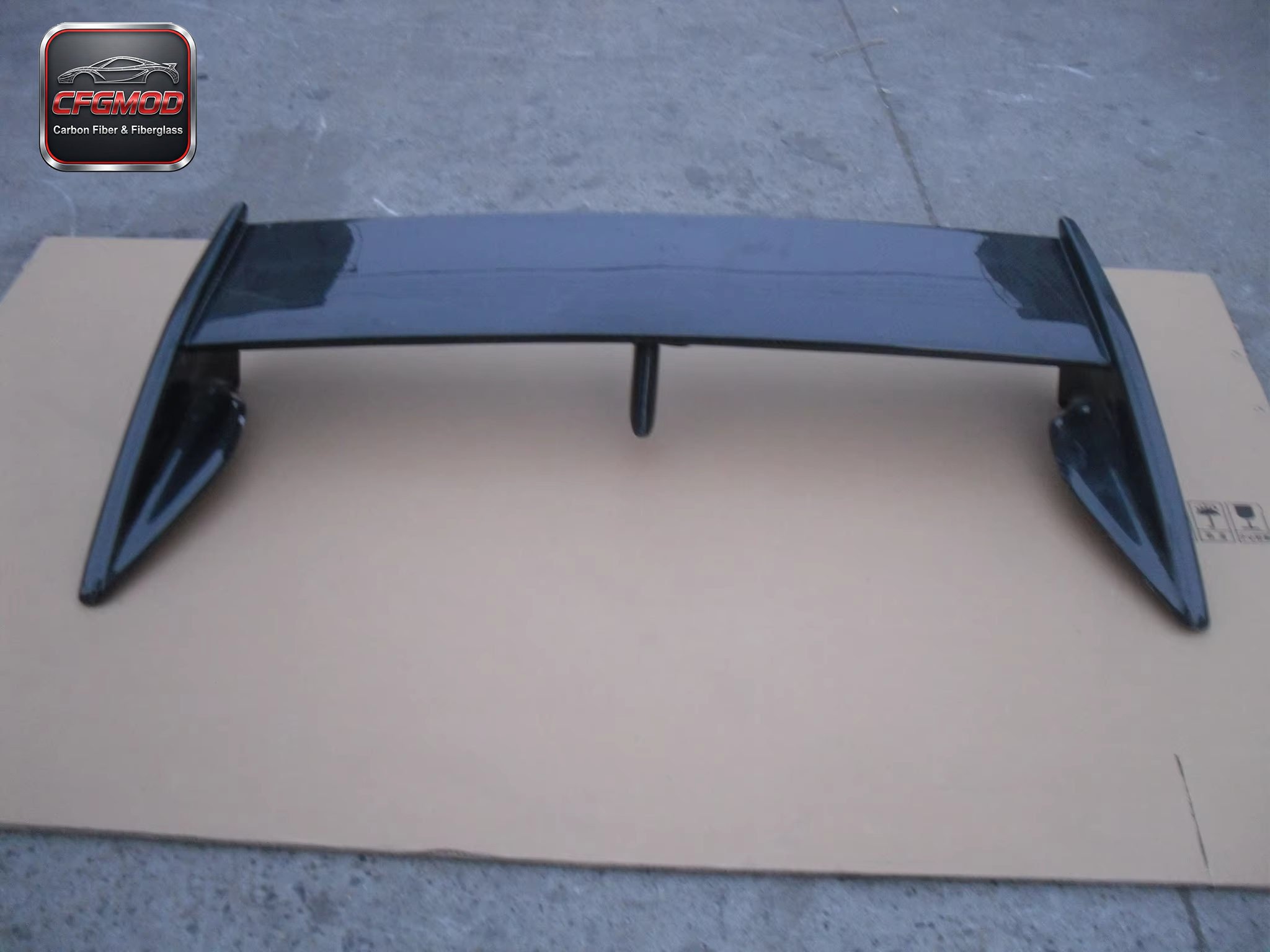 For 1995-2000 FTO Version-R Style Carbon Fiber Rear Spoiler Wing — 3