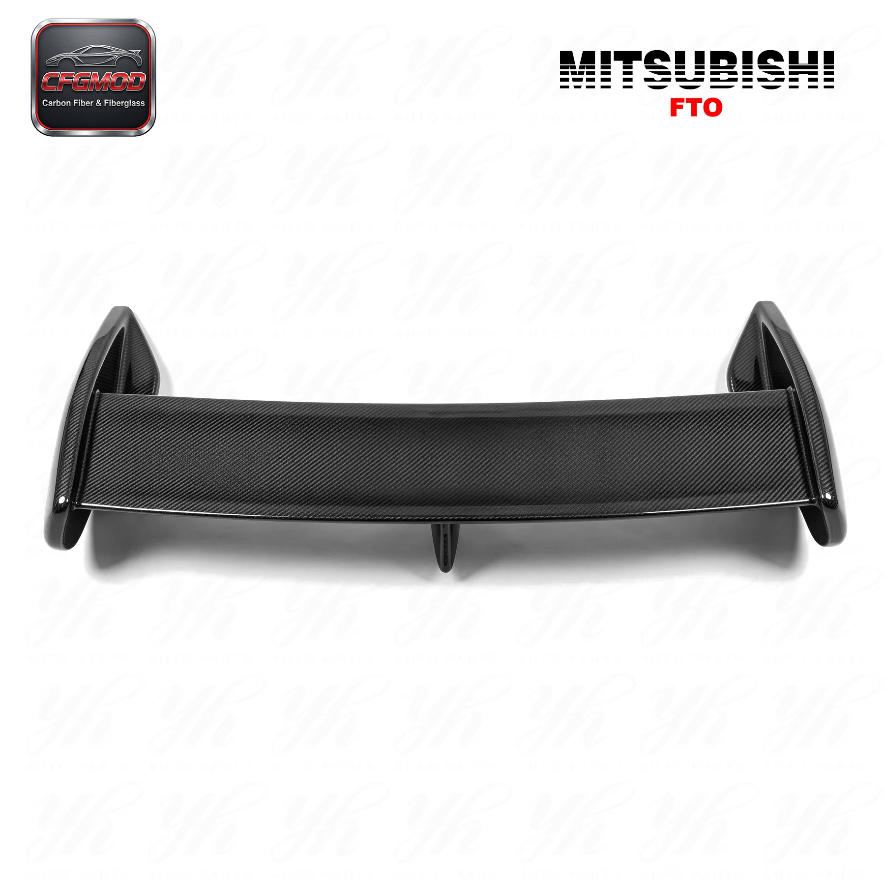 For 1995-2000 FTO Version-R Style Rear Trunk Spoiler Wing Carbon Fiber — 2