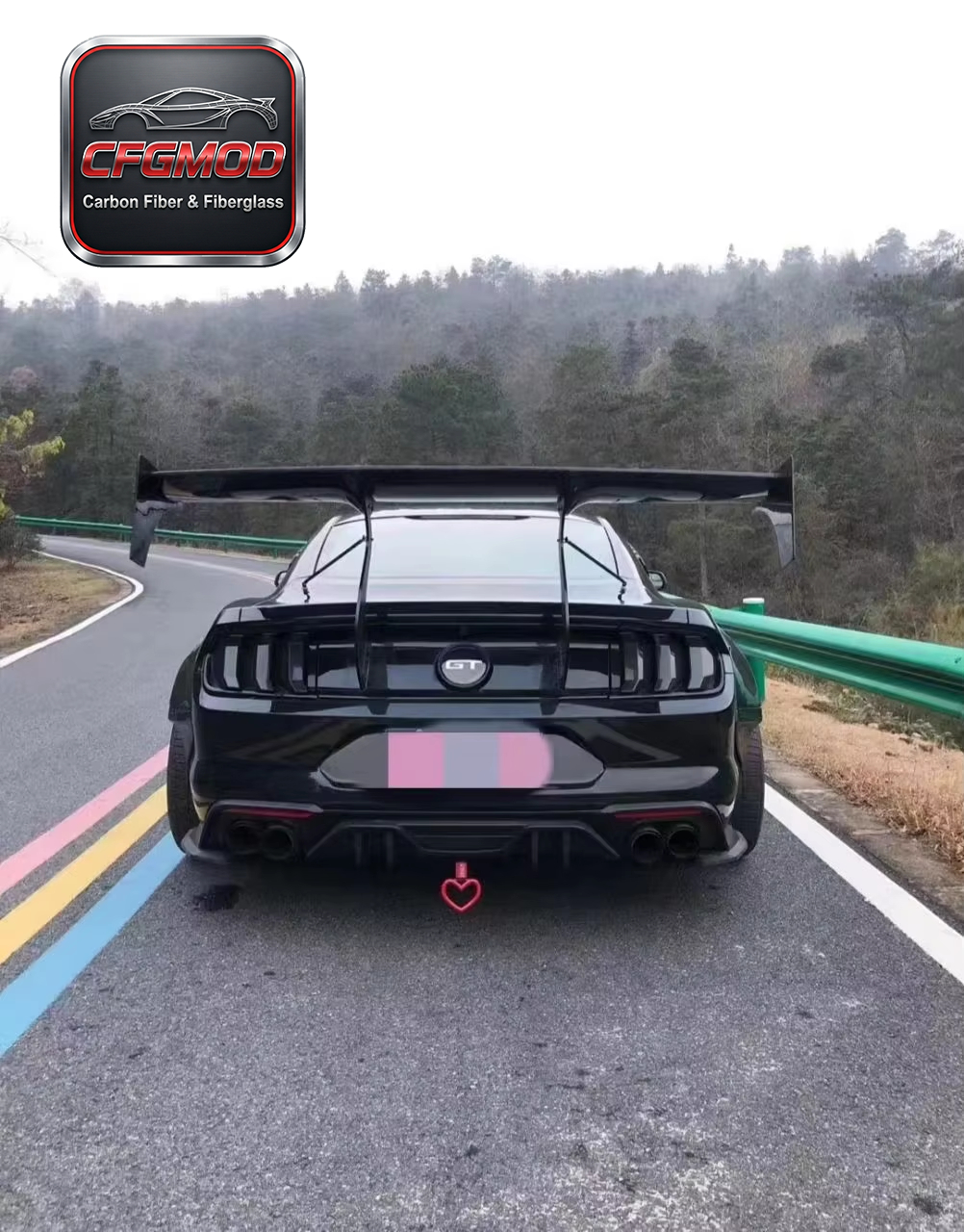 Carbon Fiber R Design GT Rear Wing Spoiler for Ford Mustang 2015-2023 Modification Accessories — 1