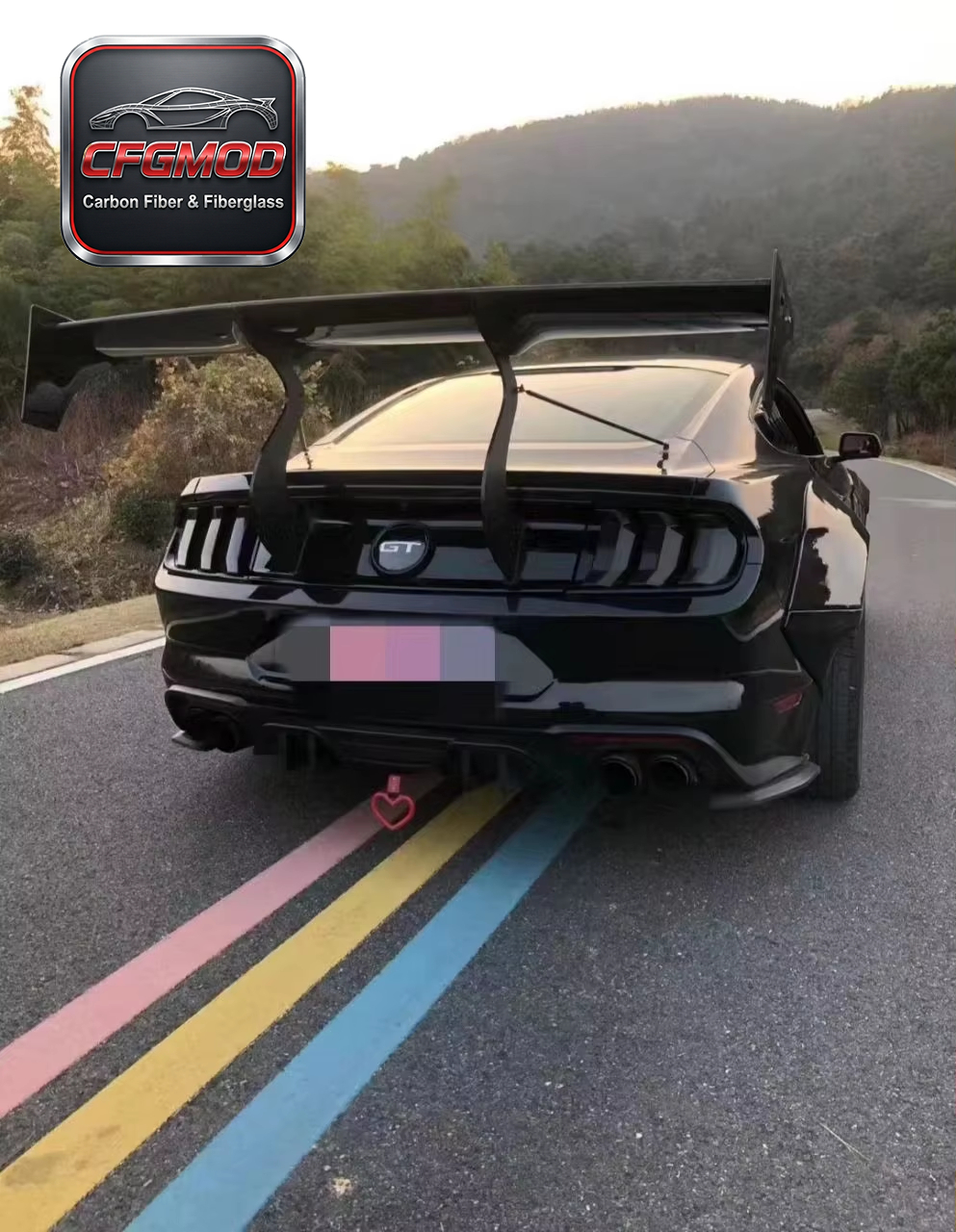 Carbon Fiber R Design GT Rear Wing Spoiler for Ford Mustang 2015-2023 Modification Accessories — 2