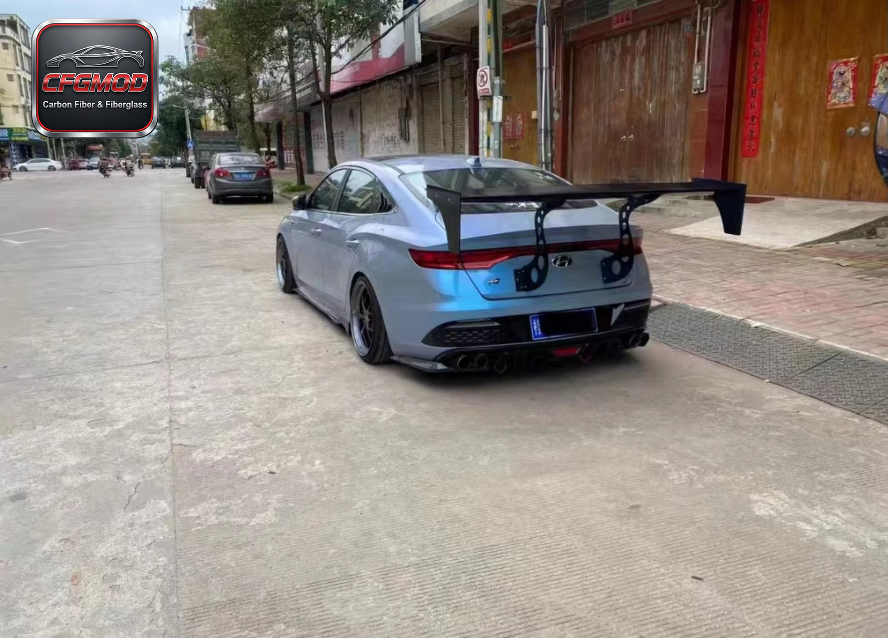 Carbon Fiber R Design GT Rear Wing Spoiler for Ford Mustang 2015-2023 Modification Accessories — 3