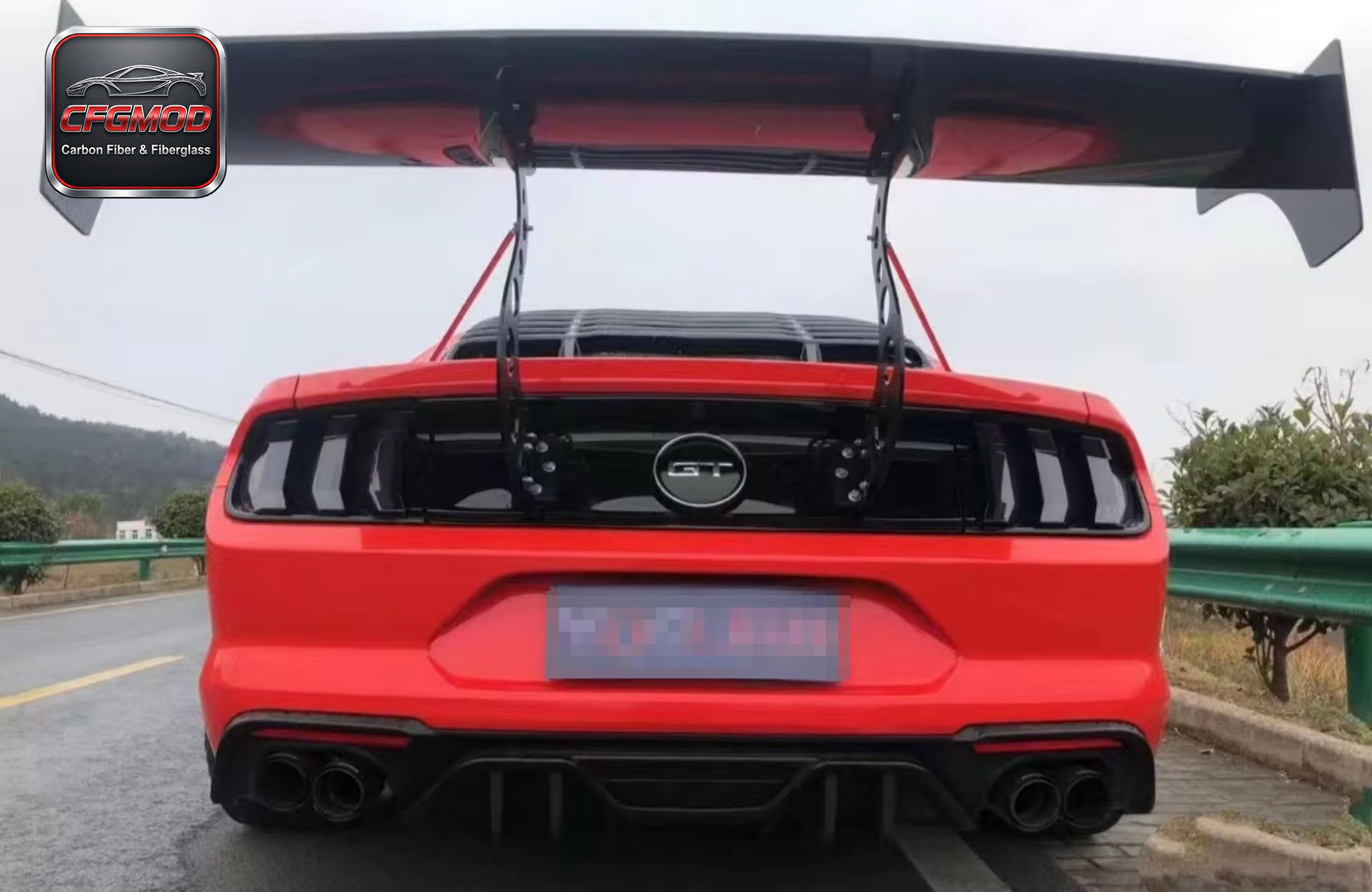 Carbon Fiber R Design GT Rear Wing Spoiler for Ford Mustang 2015-2023 Modification Accessories — 4