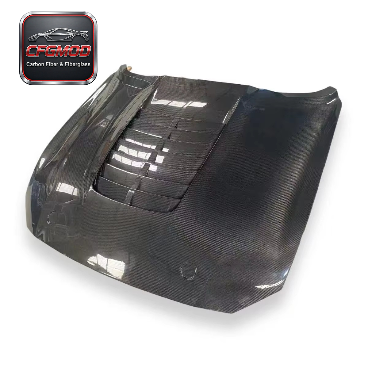 Carbon Fiber GT500 Design Engine Bonnet Hood Cover for Ford Mustang 2015-2023 Modification Accessories — 4