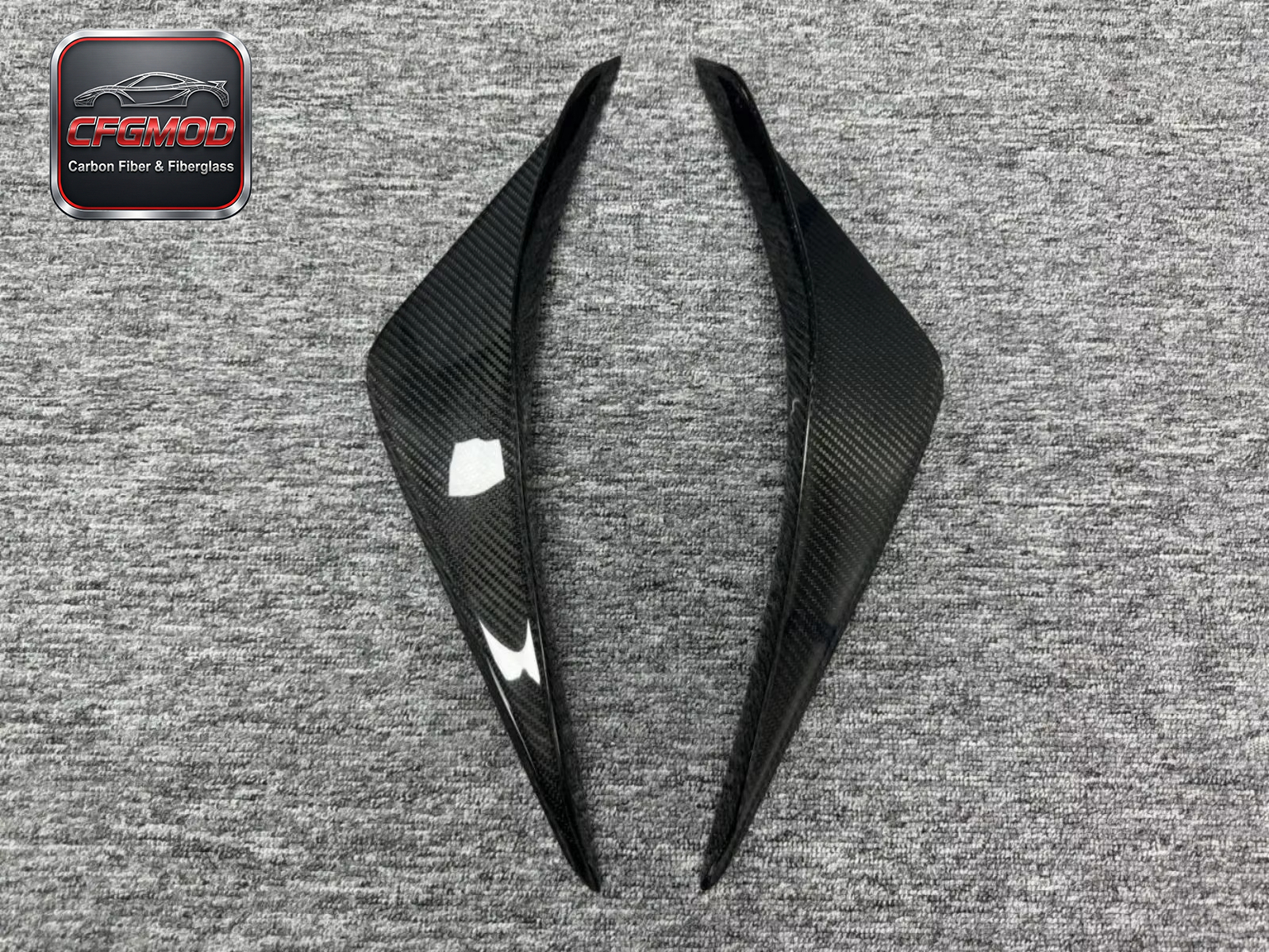 Carbon Fiber APR Design Front Winglets Bumper Splitter Fins for Ford Mustang 2015-2017 Accessories — 4