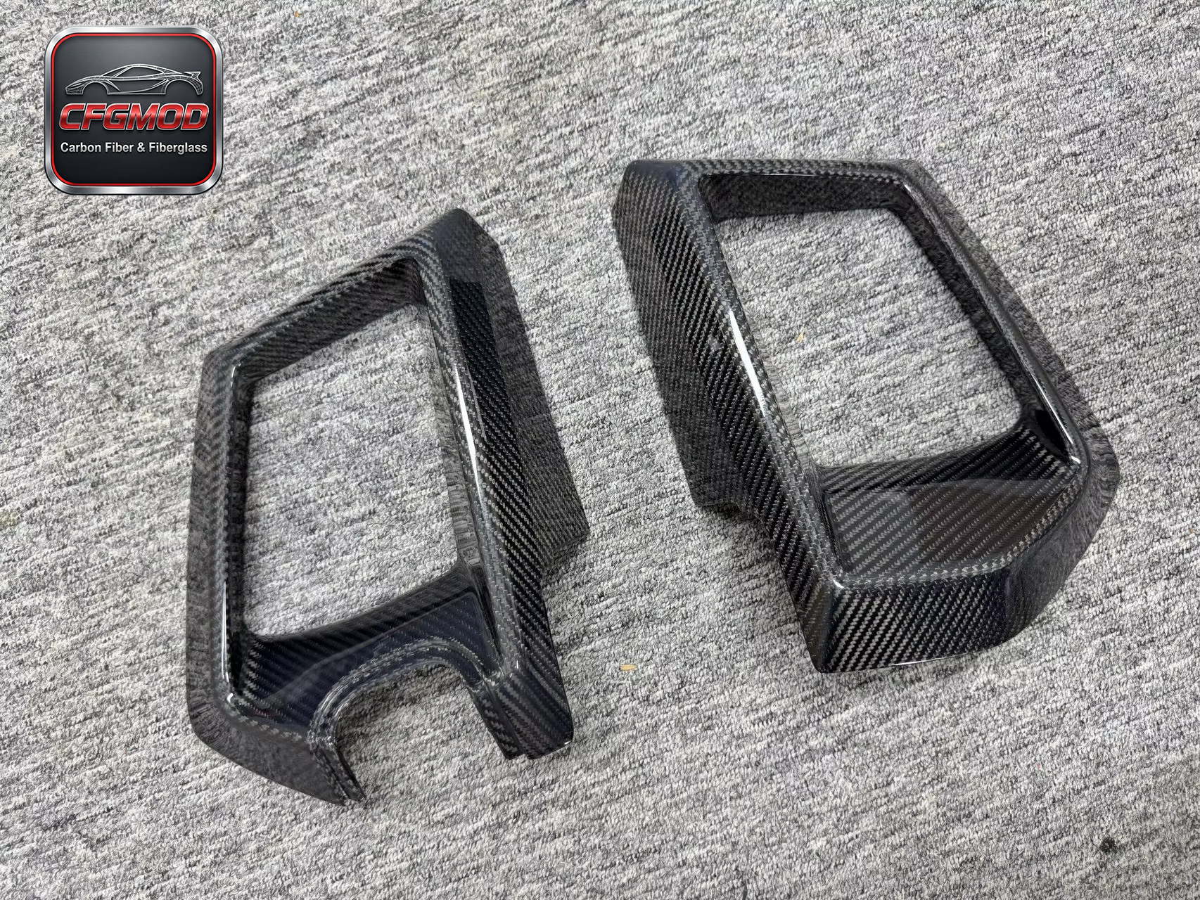 Carbon Fiber Front Bumper Grille Frame Insert for 2024+ Ford Mustang S650 Tuning Parts — 5