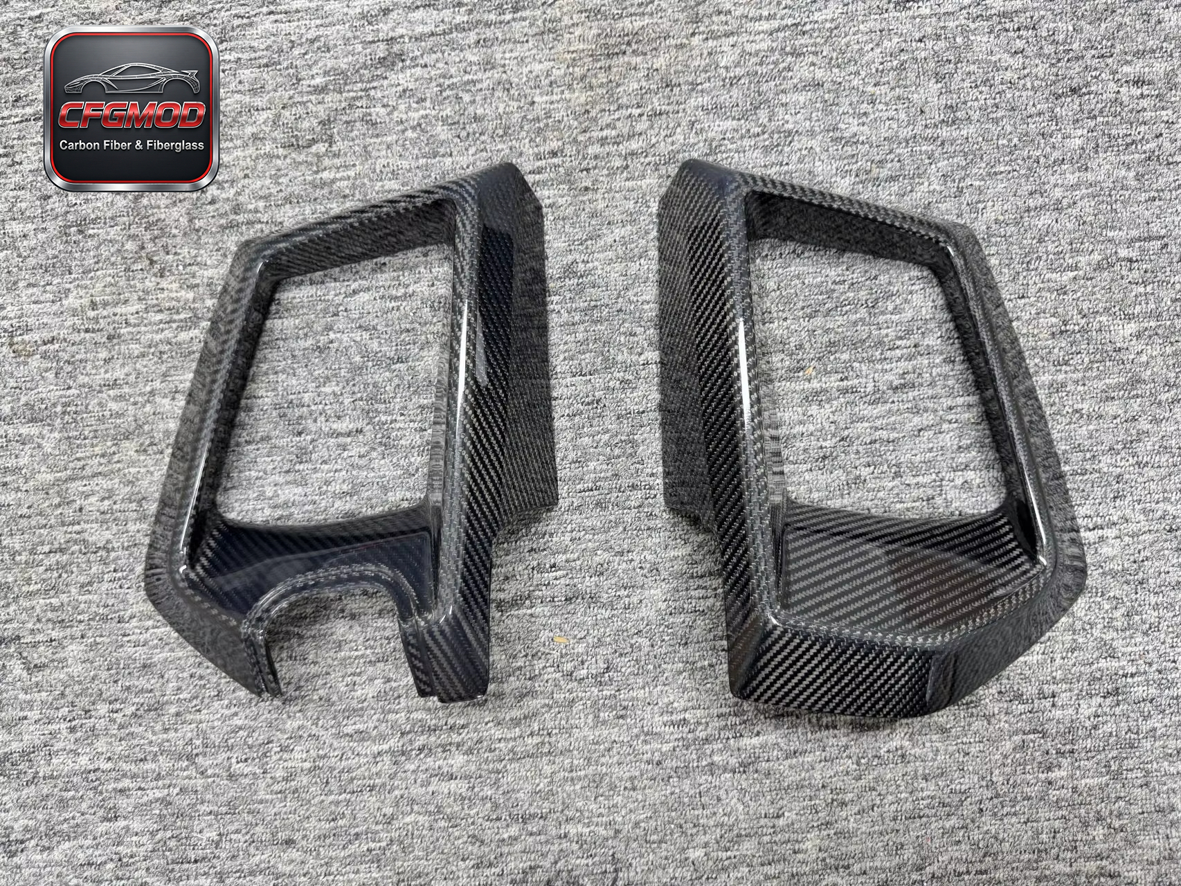 Carbon Fiber Front Bumper Grille Frame Insert for 2024+ Ford Mustang S650 Tuning Parts — 6