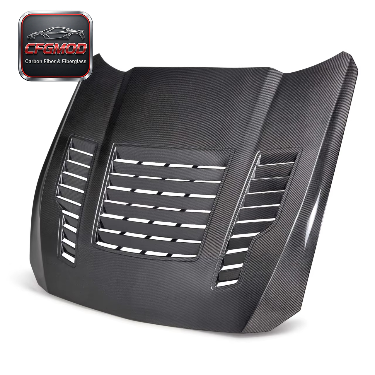 AC Style Vented Carbon Fiber Front Engine Hood Bonnet for 2024+ Ford Mustang S650 — 6