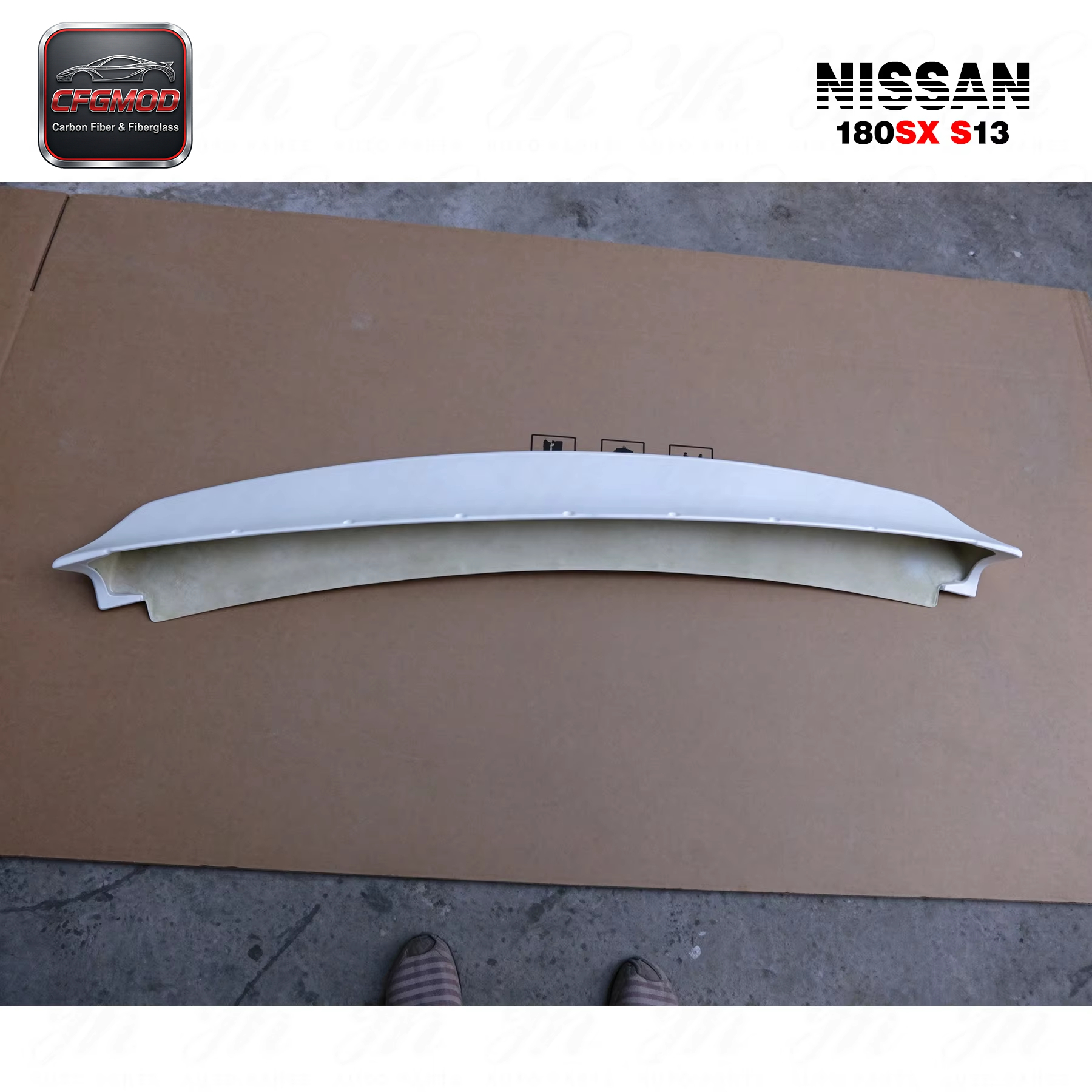 For 180SX Rocket Bunny Style Rear Spoiler Wing Carbon Fiber( or FRP) — 9