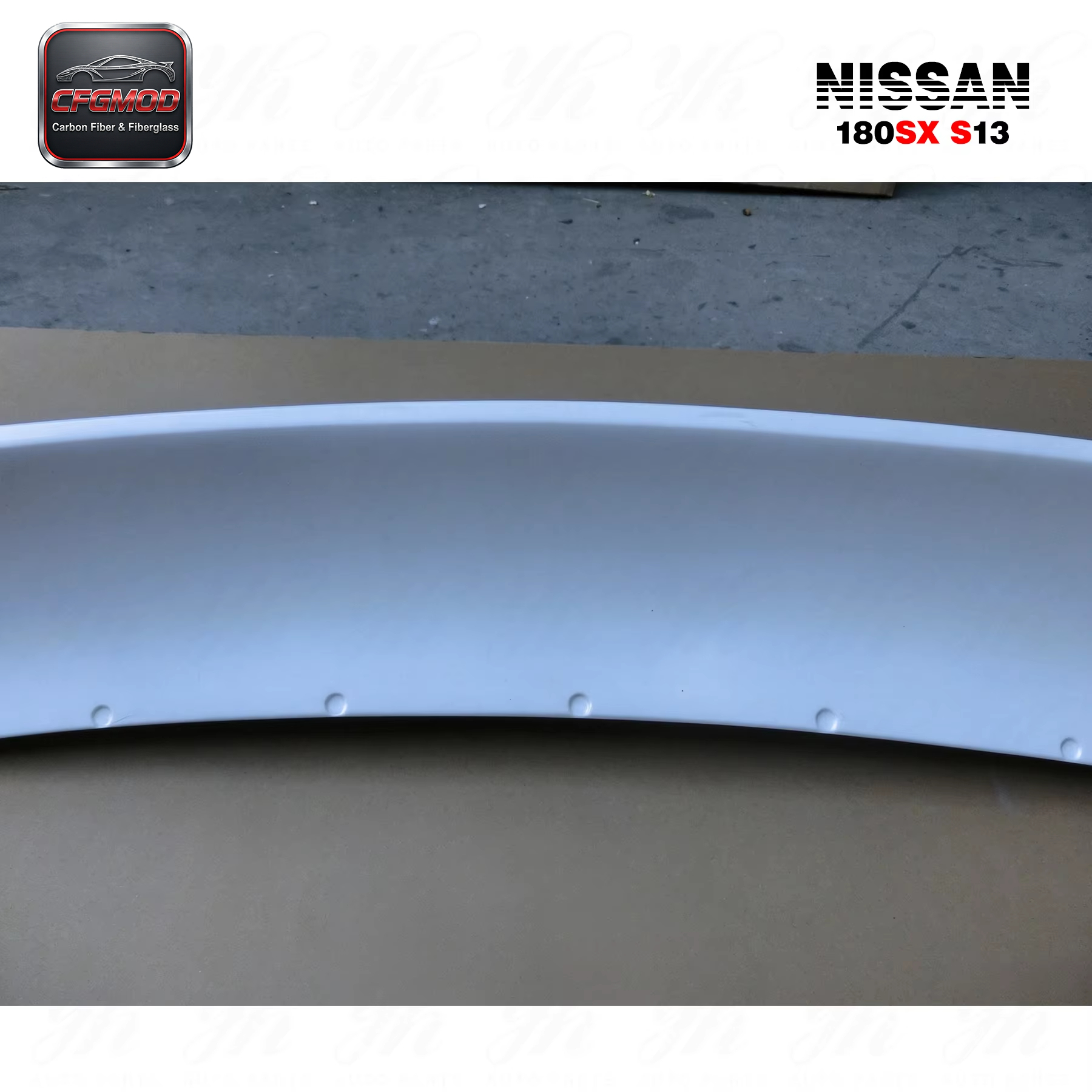FRP Glass Fiber Bodykit Fit for 180SX PS13 Rocket Bunny RB Style Rear Trunk Spoiler Wing — 10