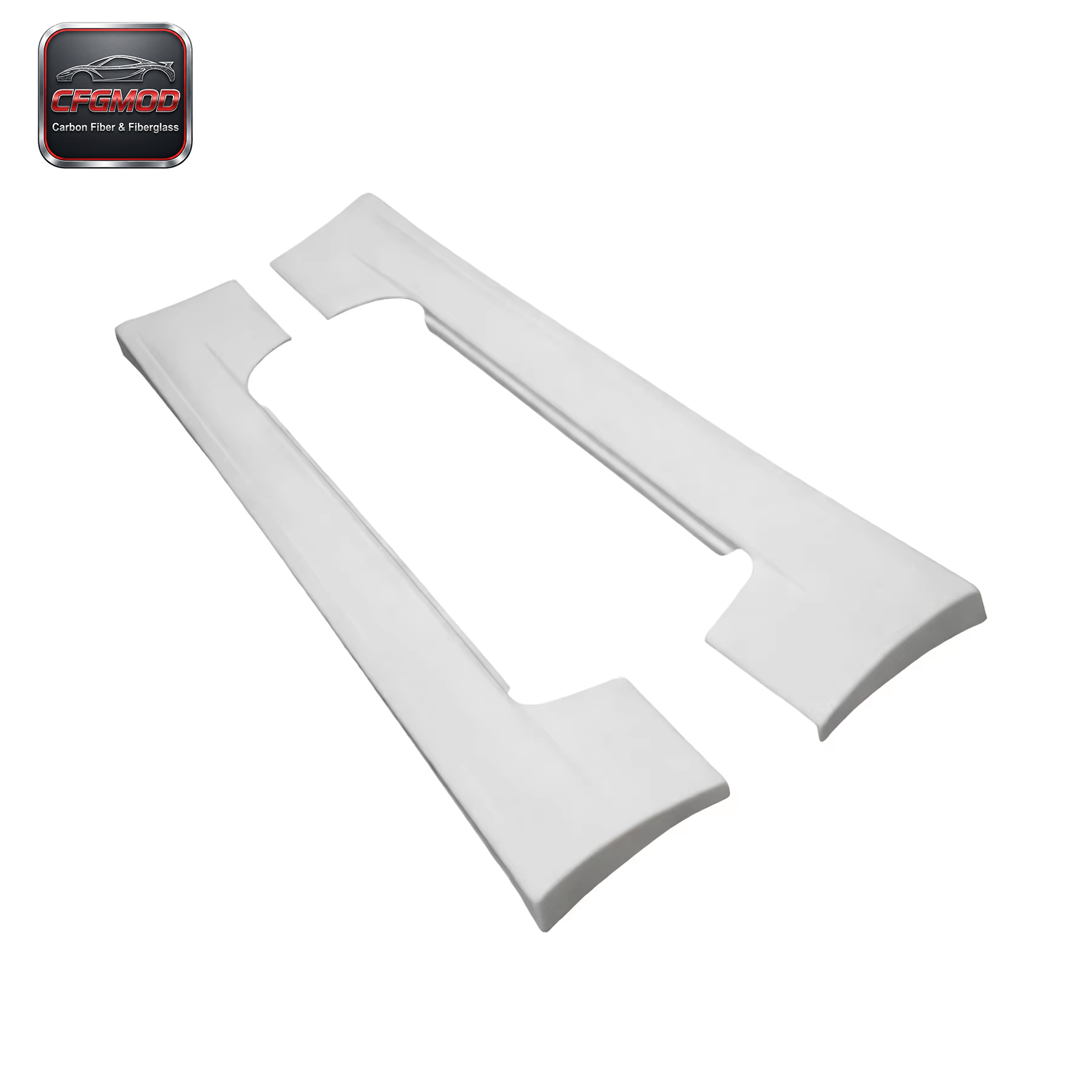 White Glass Fiber FRP Bodykit for Nissan 180SX VQ Left Side Skirt High Quality Car Turning — 2