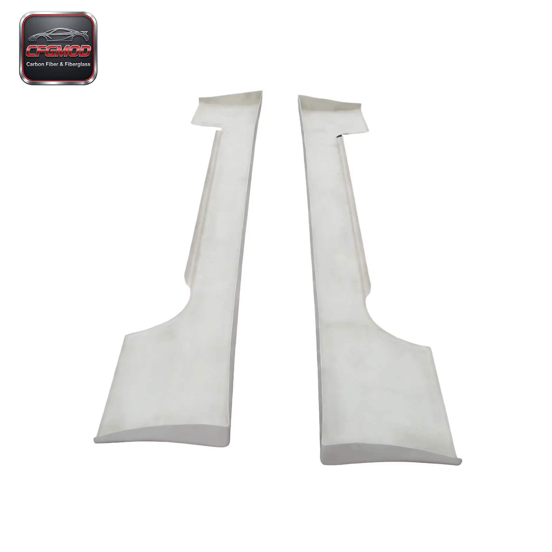 White Glass Fiber FRP Bodykit for Nissan 180SX VQ Left Side Skirt High Quality Car Turning — 3
