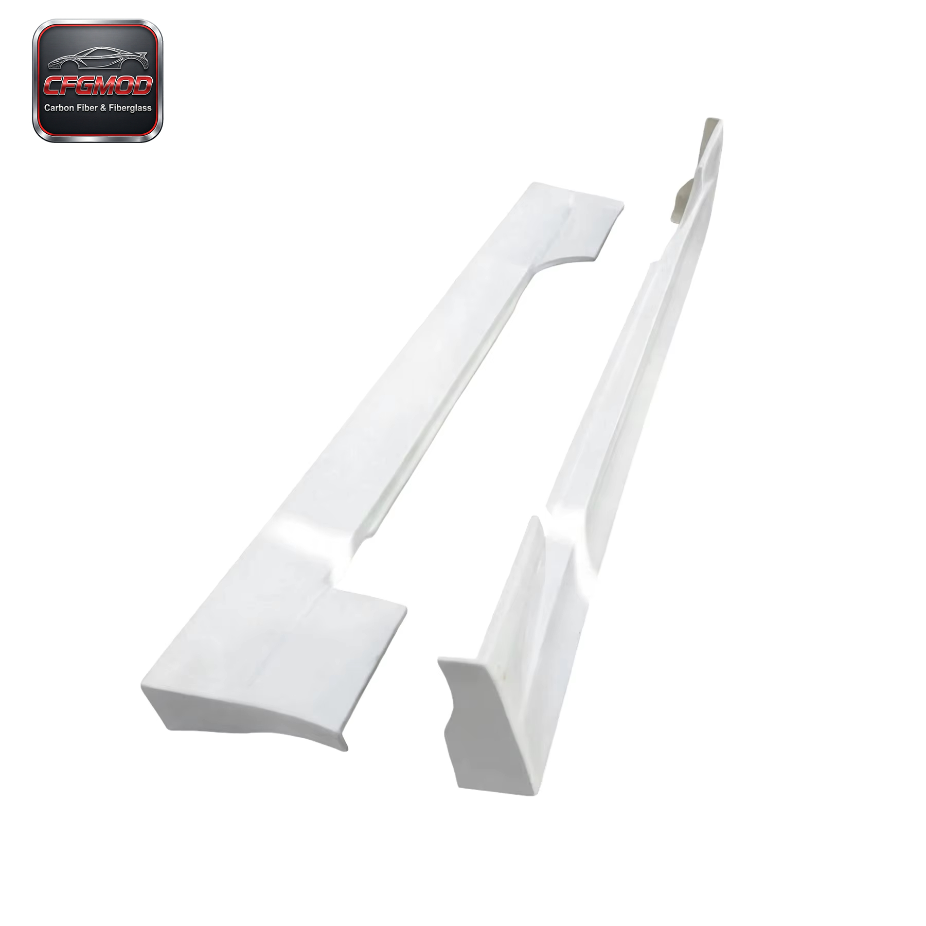 White Glass Fiber FRP Bodykit for Nissan 180SX VQ Left Side Skirt High Quality Car Turning — 4