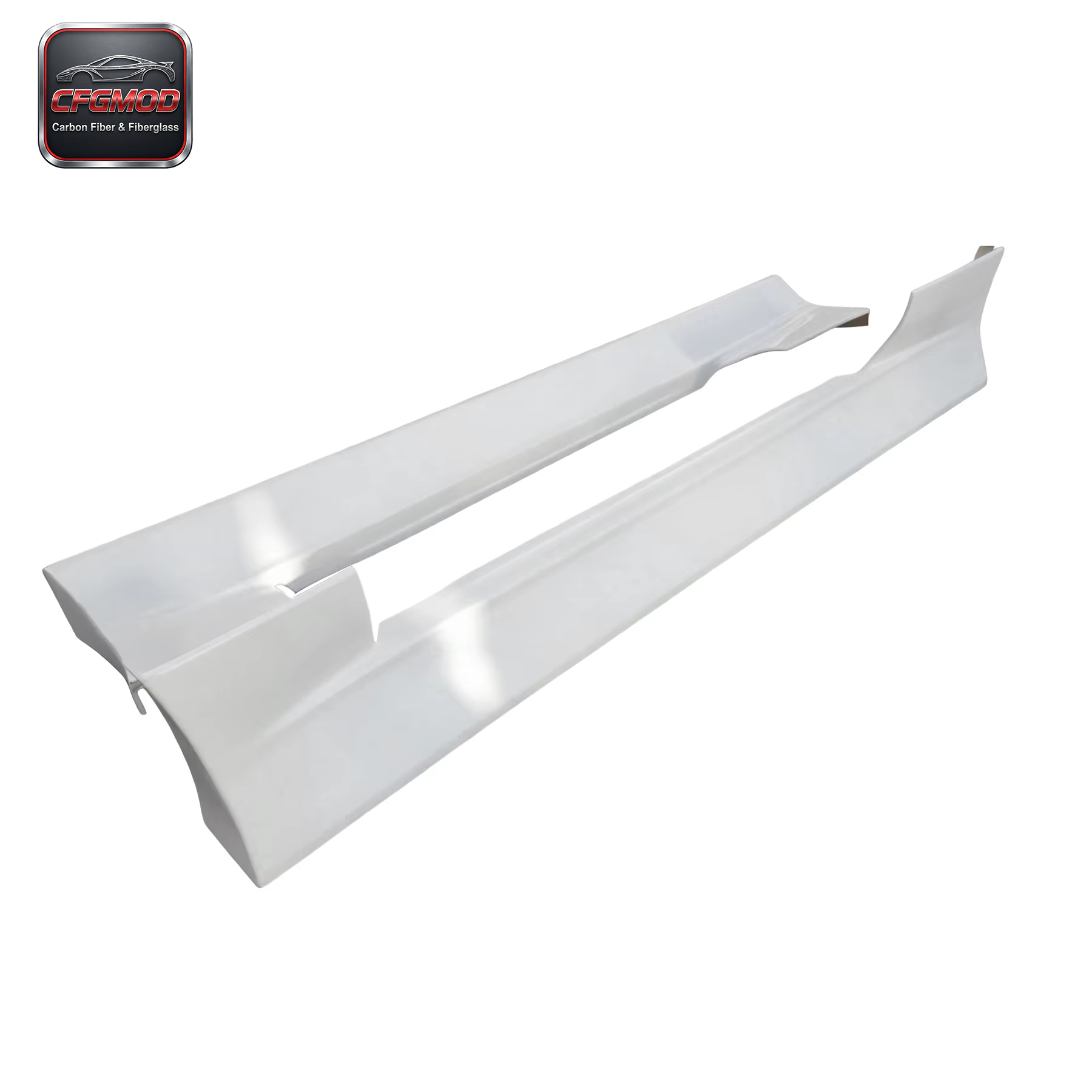 White Glass Fiber FRP Bodykit for Nissan 180SX VQ Left Side Skirt High Quality Car Turning — 6
