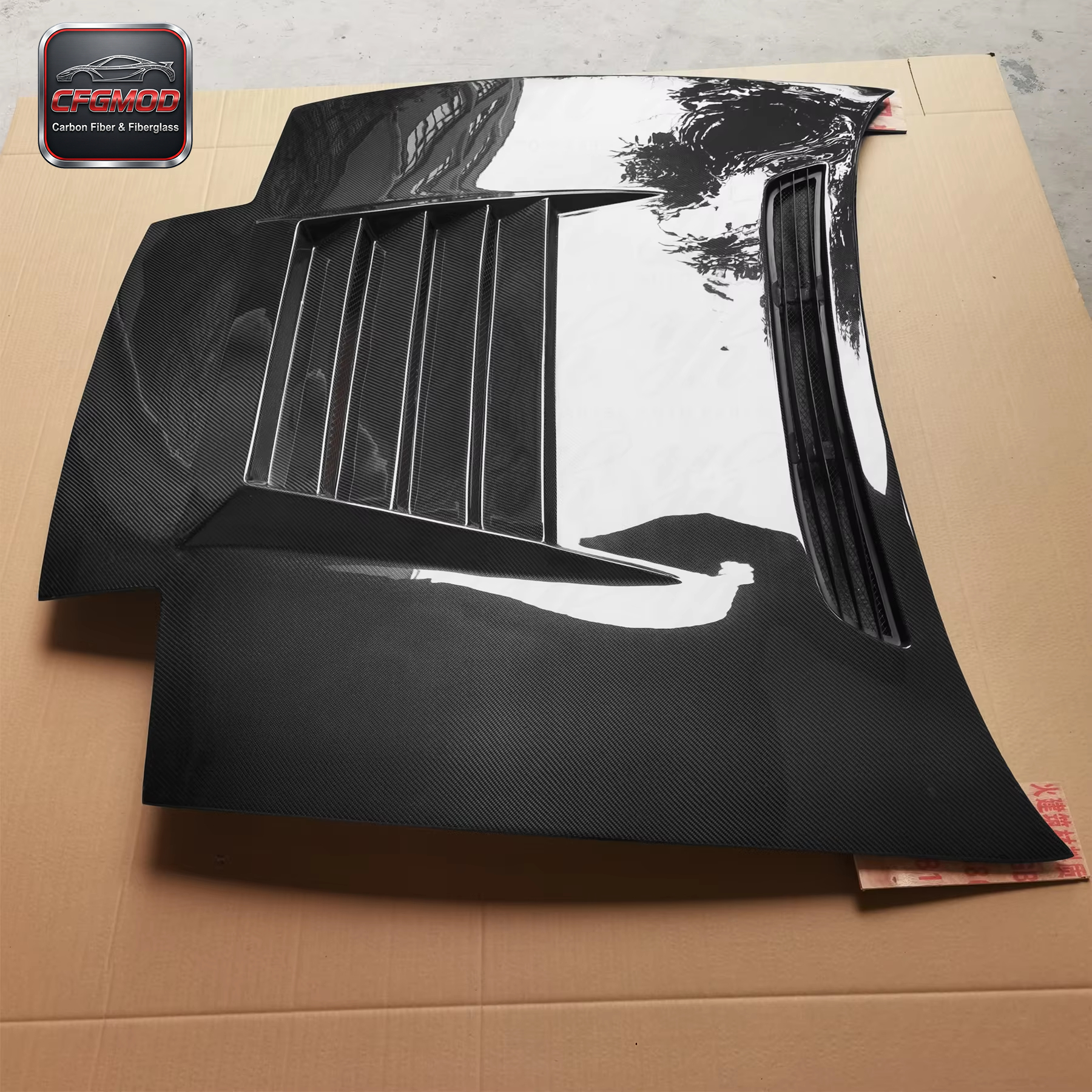 180SX Dmax CF Carbon Fiber Engine Hood 180SX Dmax Style Bonnet — 4
