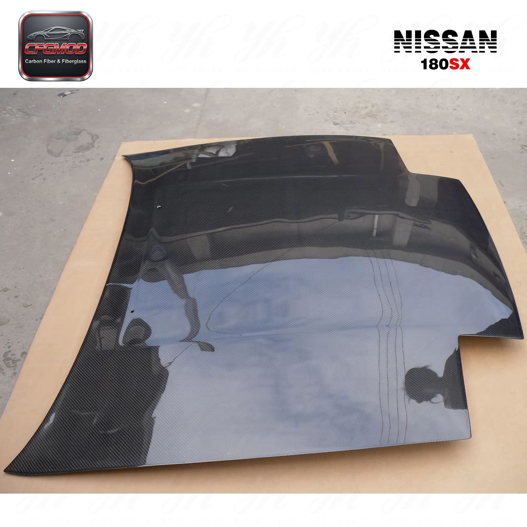 New 180SX OEM Style Carbon Fiber Front Hood-High Quality Easy Installation — 9
