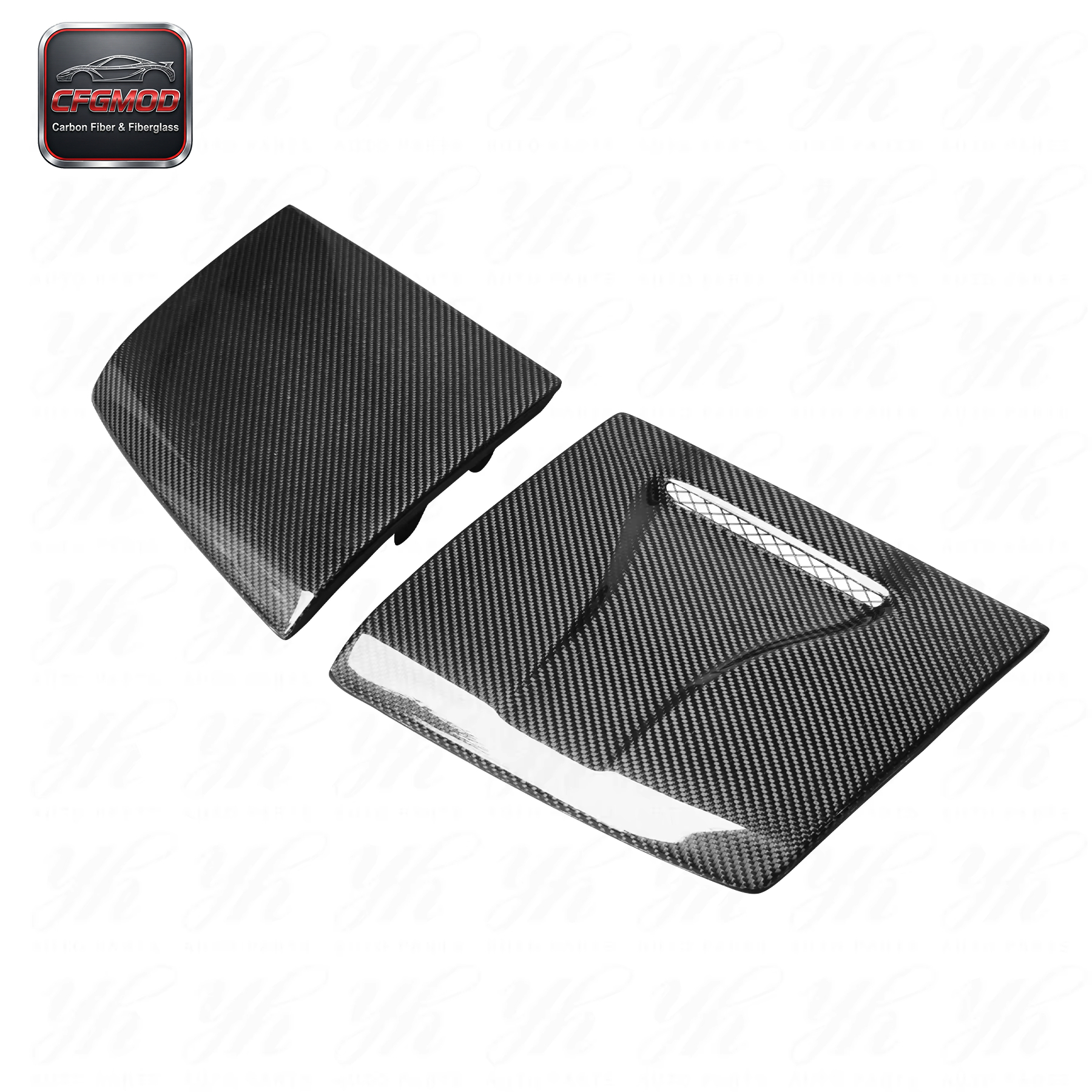 High Quality for for 180SX Vented Style Carbon Fiber Headlight Cover — 2