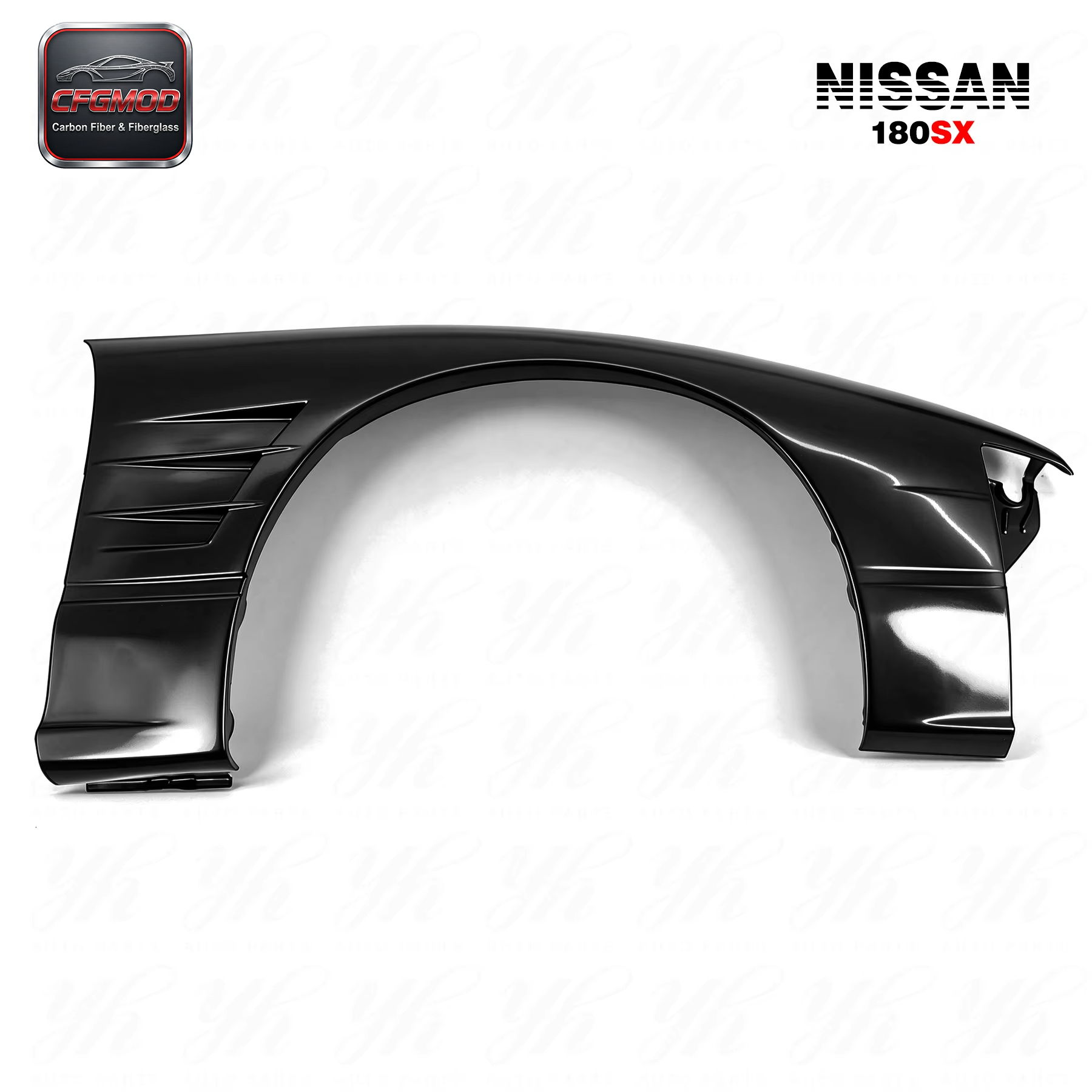 Glass Fiber FRP FRONT FENDER +30MM for 180SX G-CORPORATION TYPE-2 STYLE FRP (a Pair) — 3