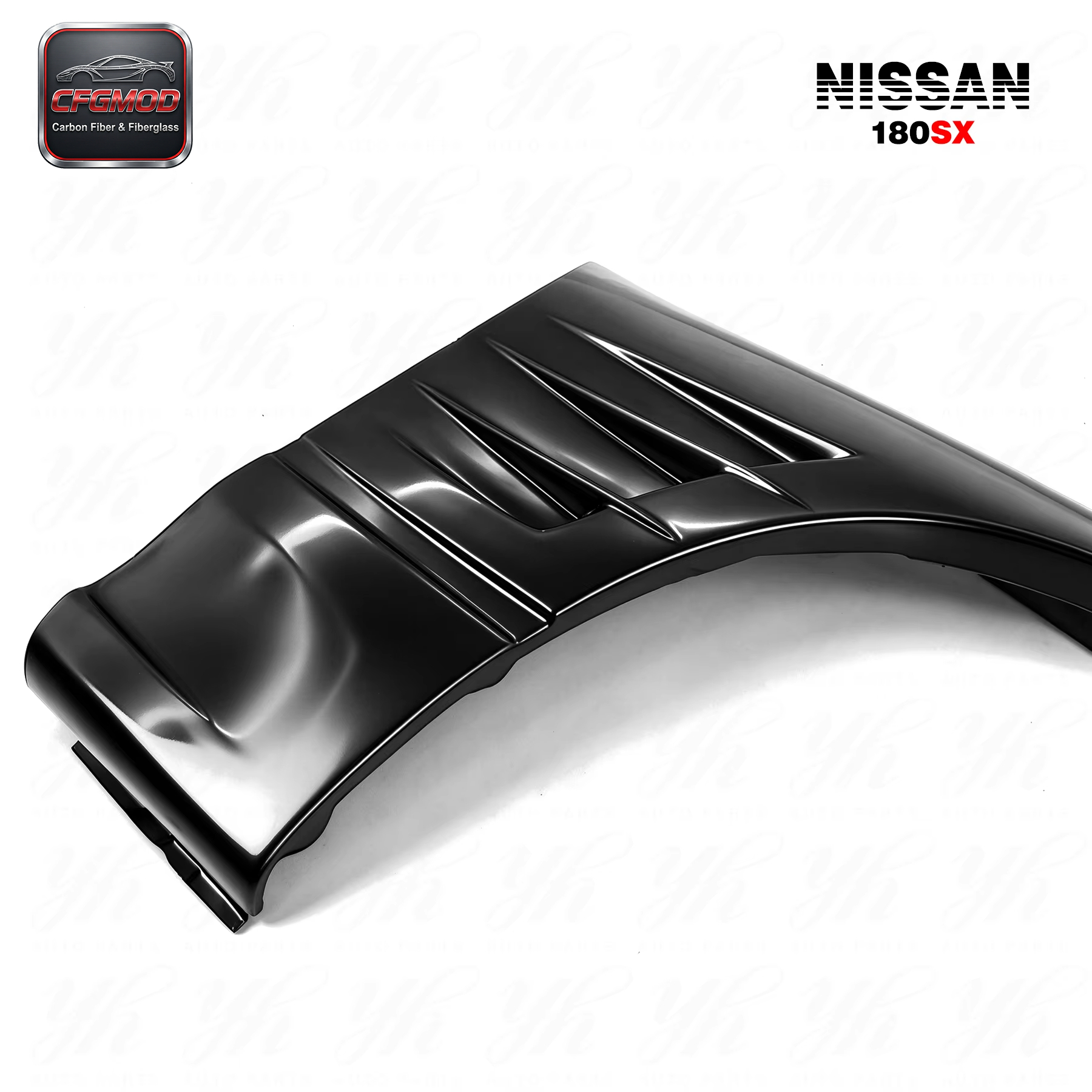 Glass Fiber FRP FRONT FENDER +30MM for 180SX G-CORPORATION TYPE-2 STYLE FRP (a Pair) — 4