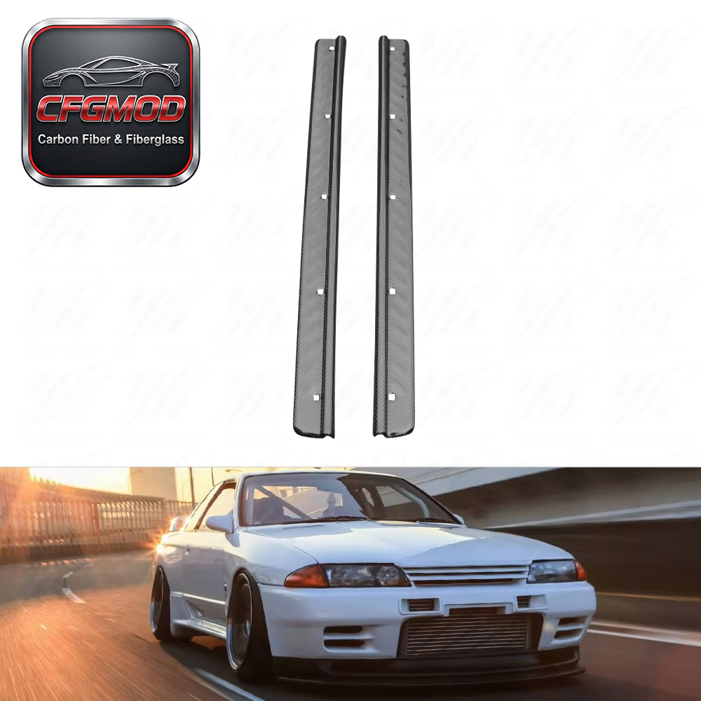 Carbon Fiber CF Bodykit for 180SX PRS13/PS13 Silvia Door Sill Panel Kick Plate (Pair) Black High Quality Easily Install 1 — 2