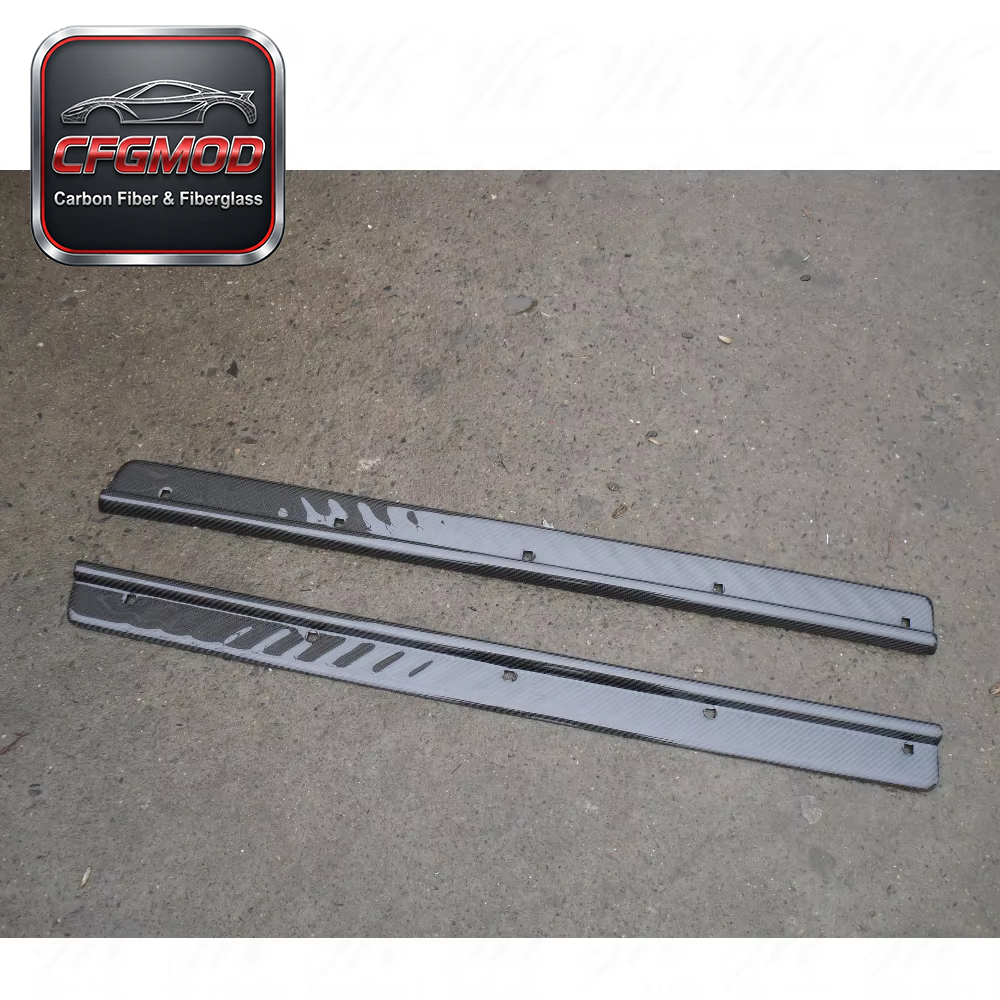 Carbon Fiber CF Bodykit for 180SX PRS13/PS13 Silvia Door Sill Panel Kick Plate (Pair) Black High Quality Easily Install 1 — 4