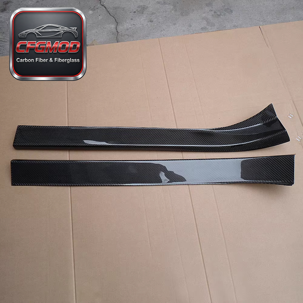 Brand for 2002-2008 350Z Z33 Fairlady VQ35 Carbon Fiber Door Sill Plate Step Panel Kick 2pcs Black — 5