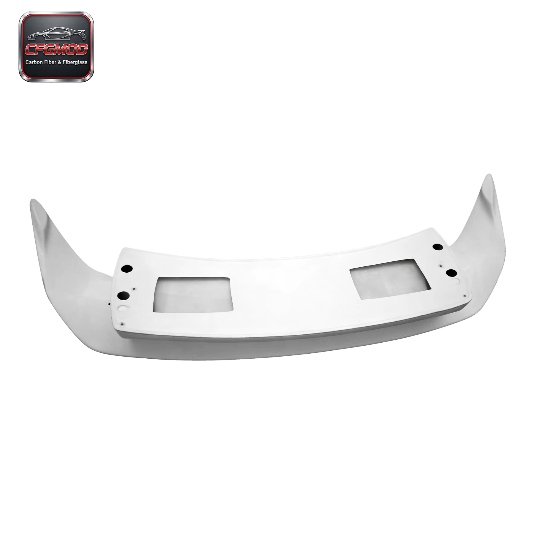 White High Quality Carbon Fiber Double Deck Fit for 2002-2008 Nissan 350Z Z33 Rear Trunk Spoiler Wing with Easy Install — 2
