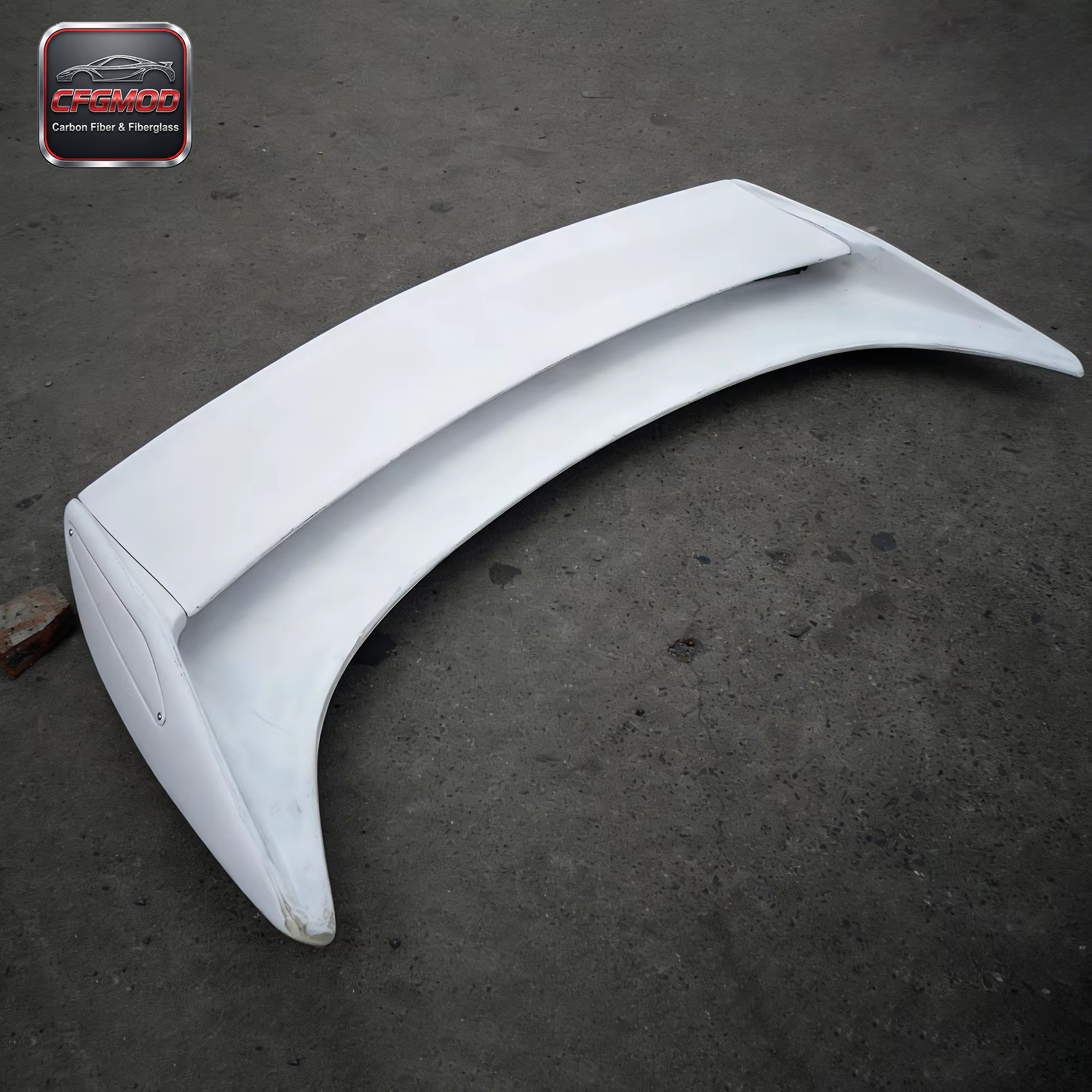 For 2002-2008 350Z Z33 VS3 Style Single Deck High Gloss Carbon Fiber Rear Trunk Spoiler Blade W/ Base — 6