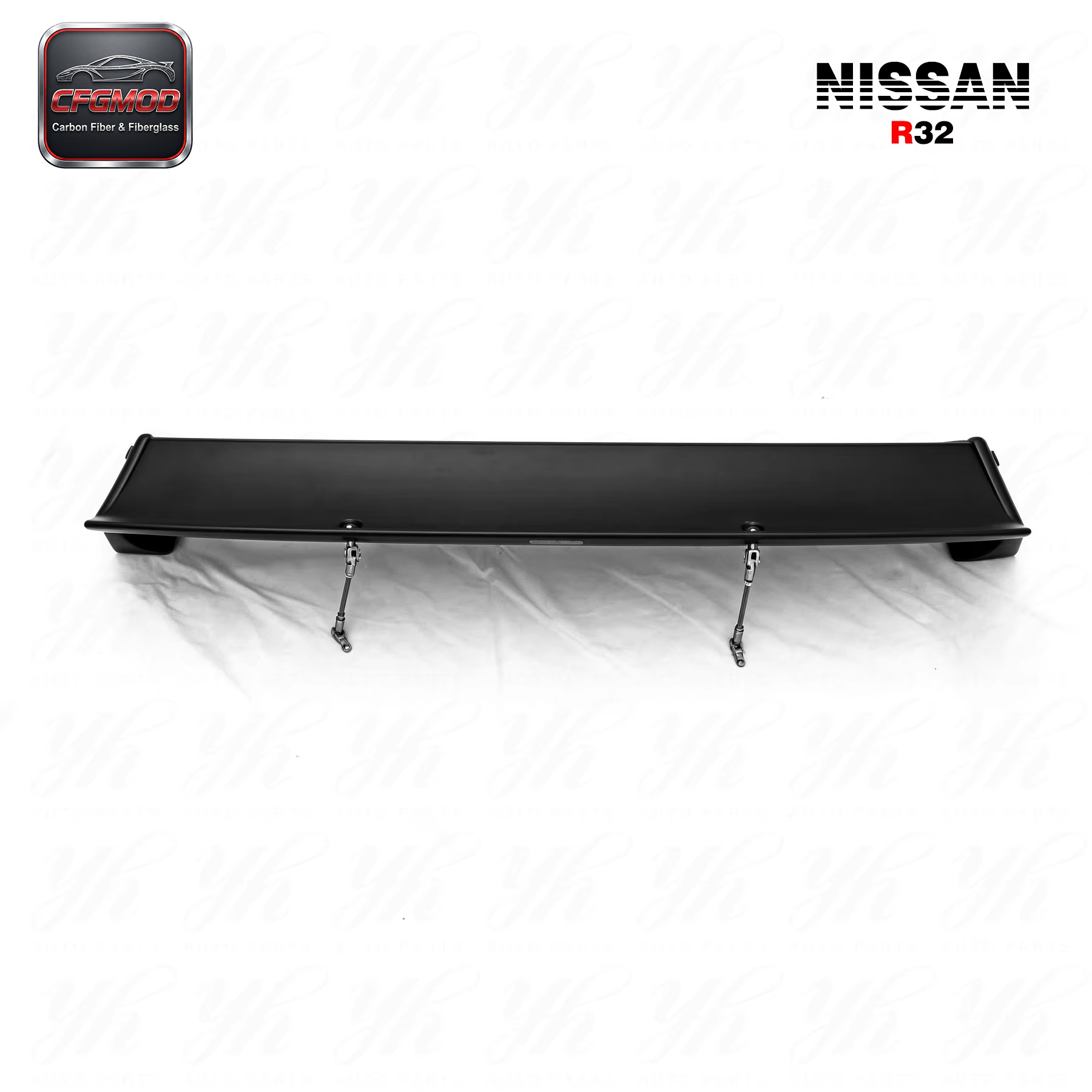 For Nissan Skyline R32 GT-R Rocket Bunny Pandem Style Carbon Fiber FRP Ducktail Rear Wing Spoiler — 3