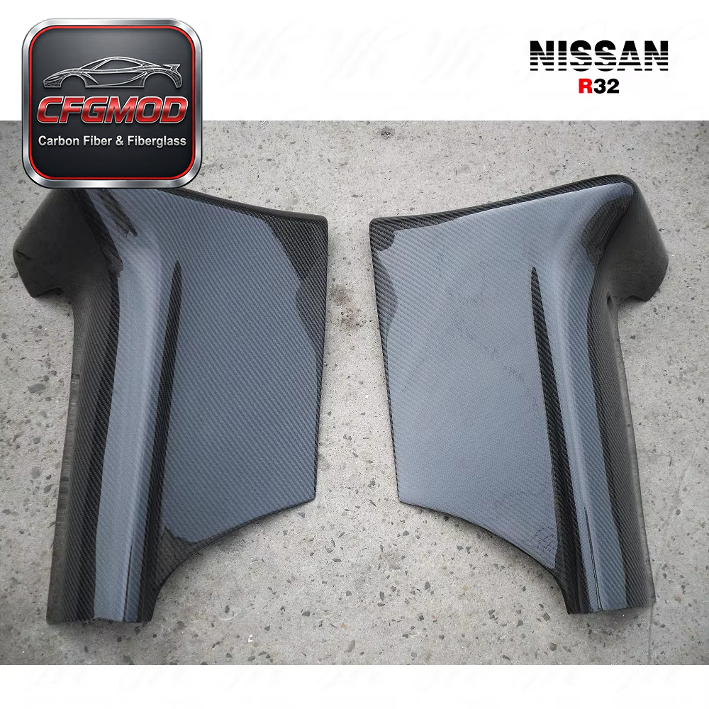 For Skyline R32 GTR East Bear Side Skirt Addon (pair) CF Carbon Fiber — 5