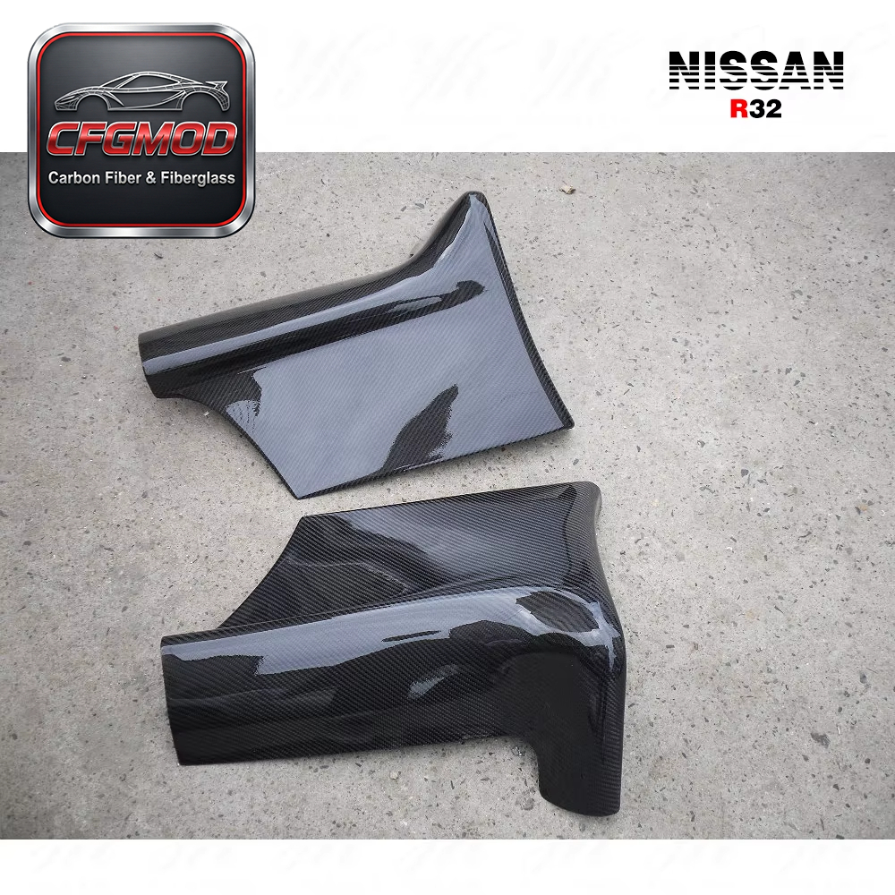For Skyline R32 GTR East Bear Side Skirt Addon (pair) CF Carbon Fiber — 6