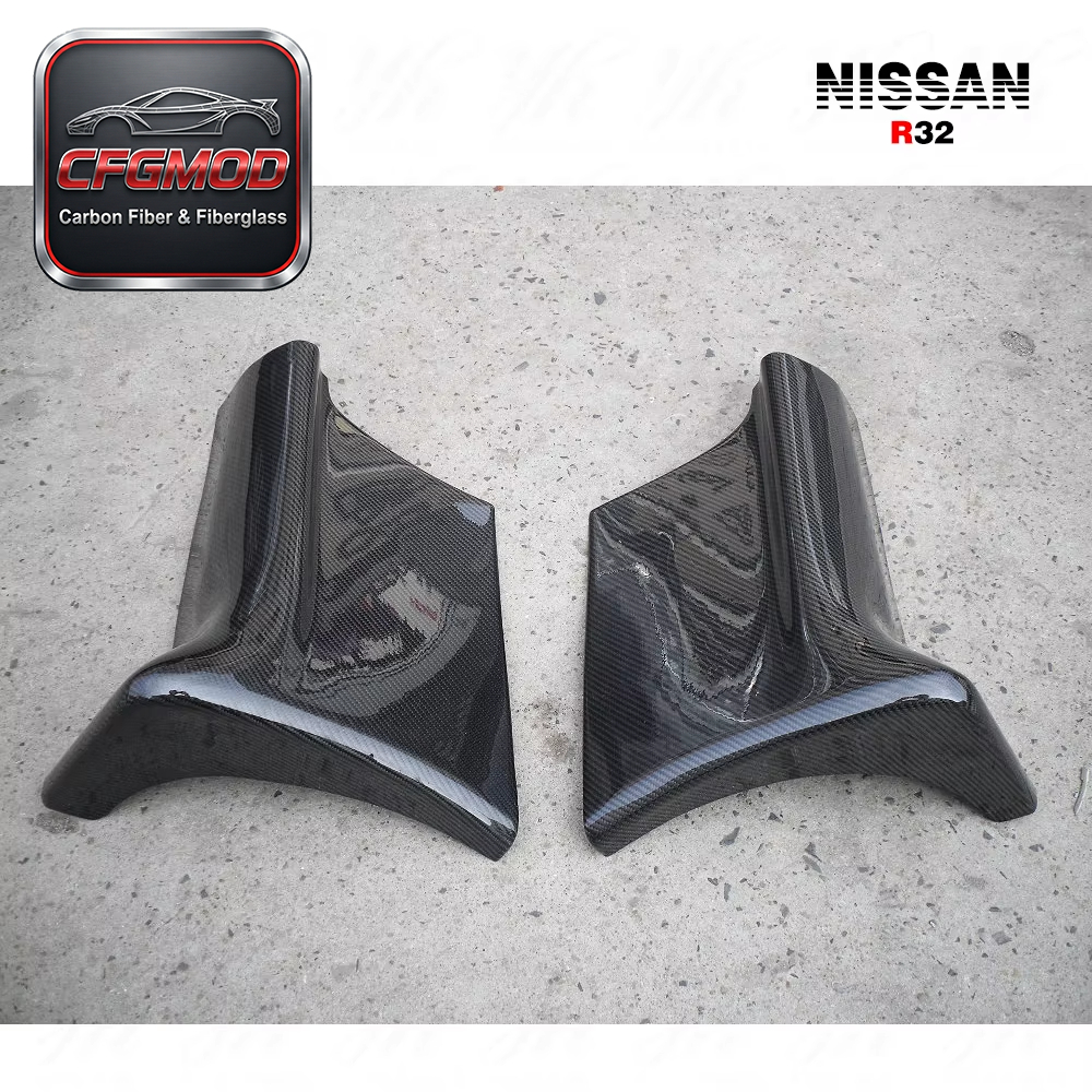 For Skyline R32 GTR East Bear Side Skirt Addon (pair) CF Carbon Fiber — 8