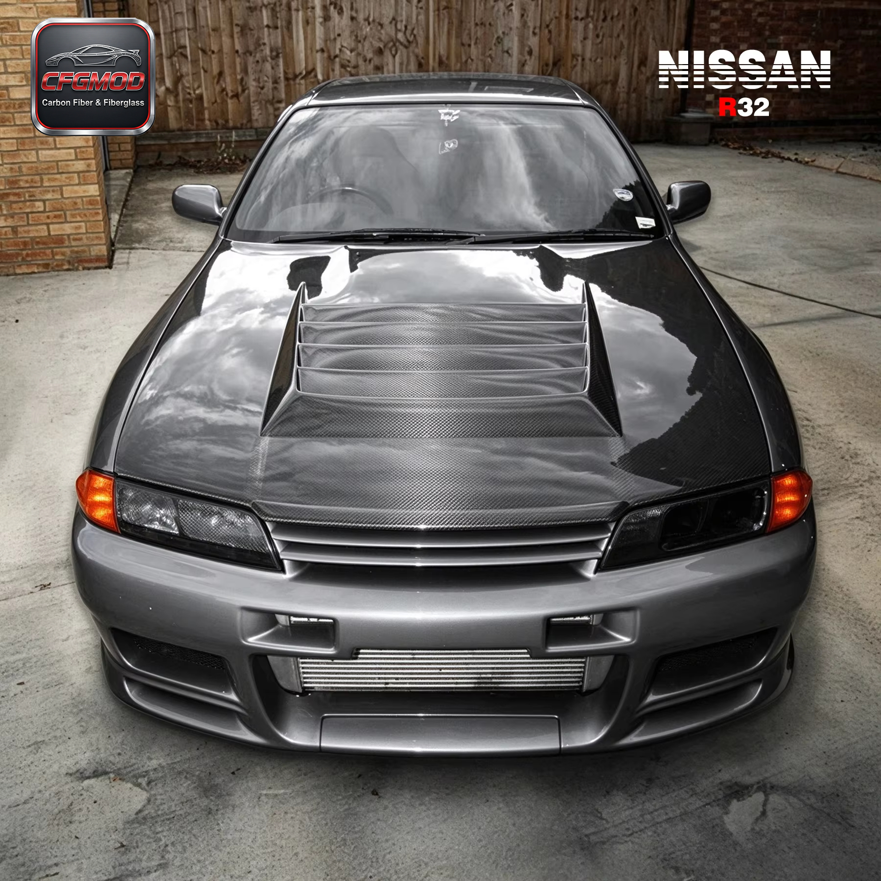 For 1989-1994 Skyline R32 GTR BN-Style Hood — 2