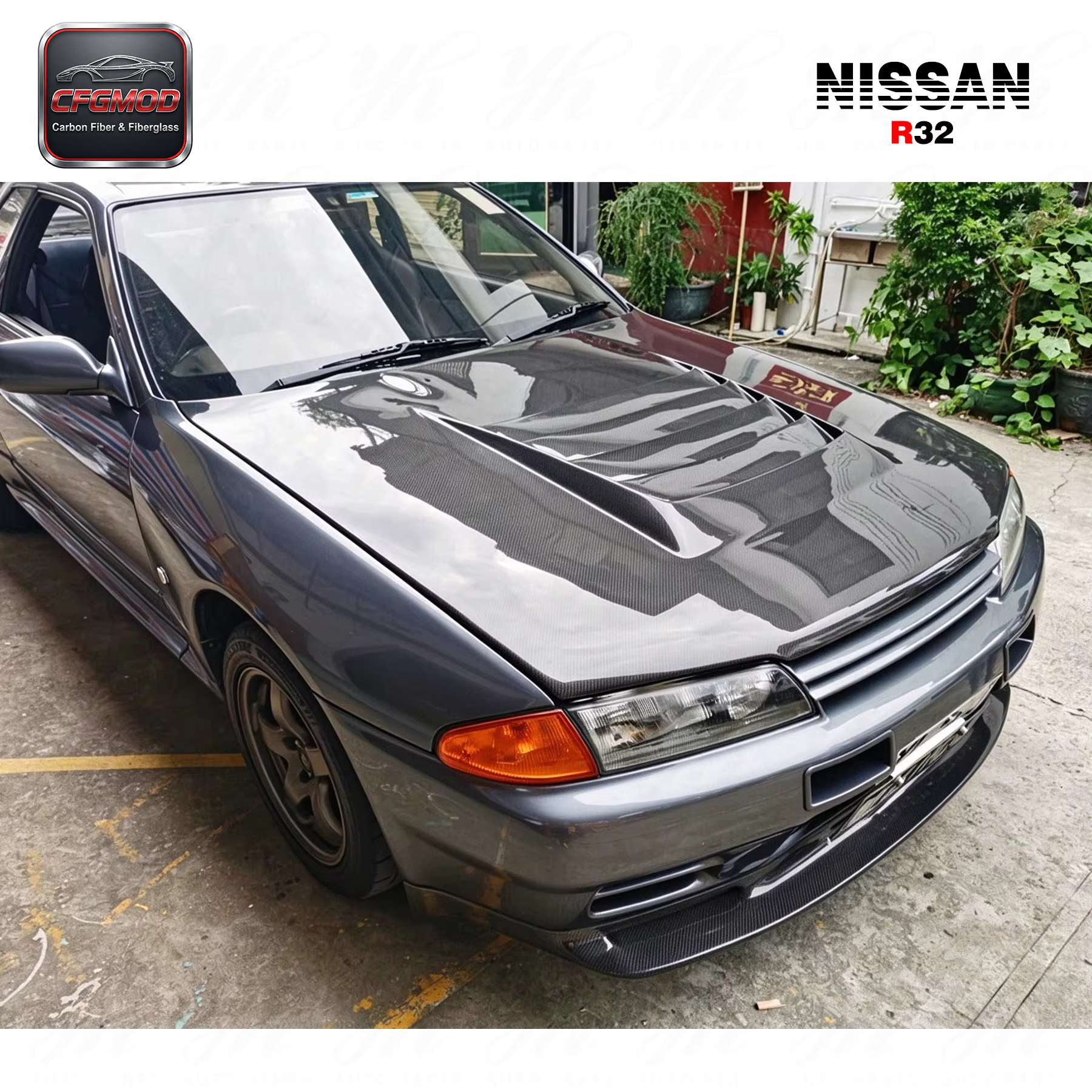 For 1989-1994 Skyline R32 GTR BN-Style Hood — 3