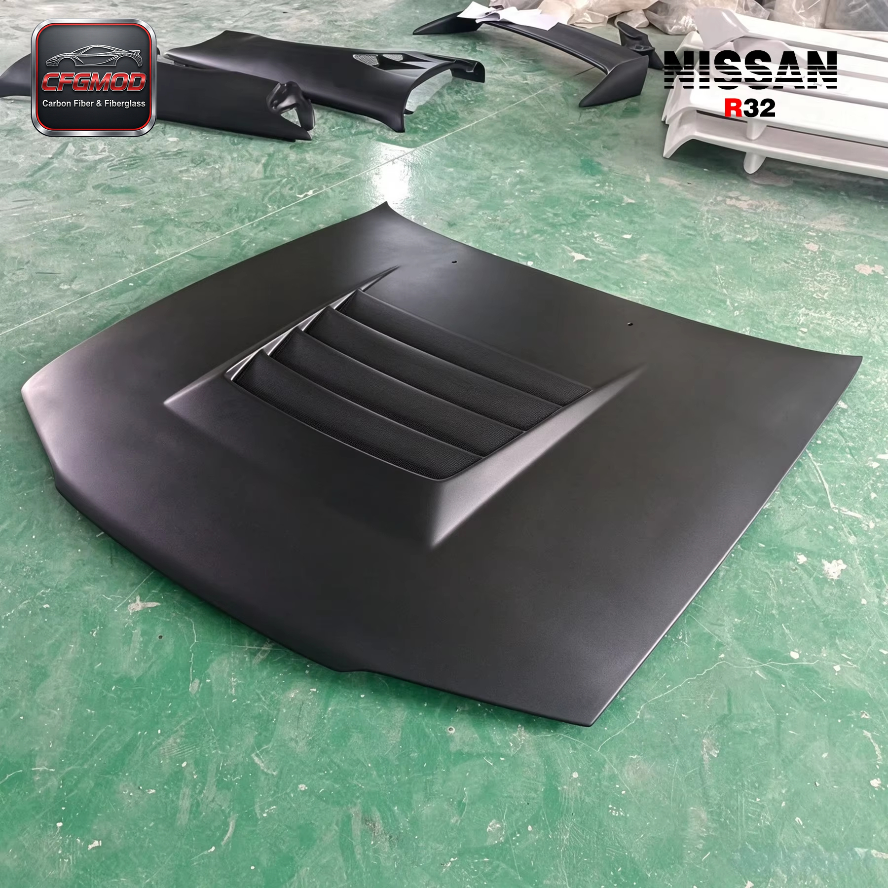 For 1989-1994 Skyline R32 GTR BN-Style Hood — 8