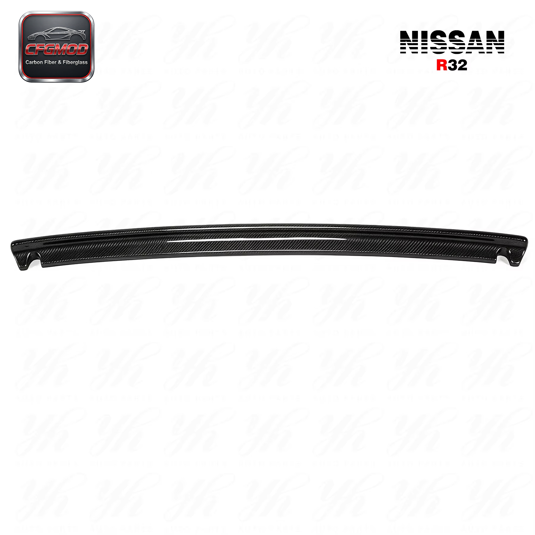 Auto Racing Bodykit Carbon Fiber CF Rear Bootlid Lip Spoiler Wing Fit for 1989-1994 Skyline R32 GTS/GTR NI Style — 4