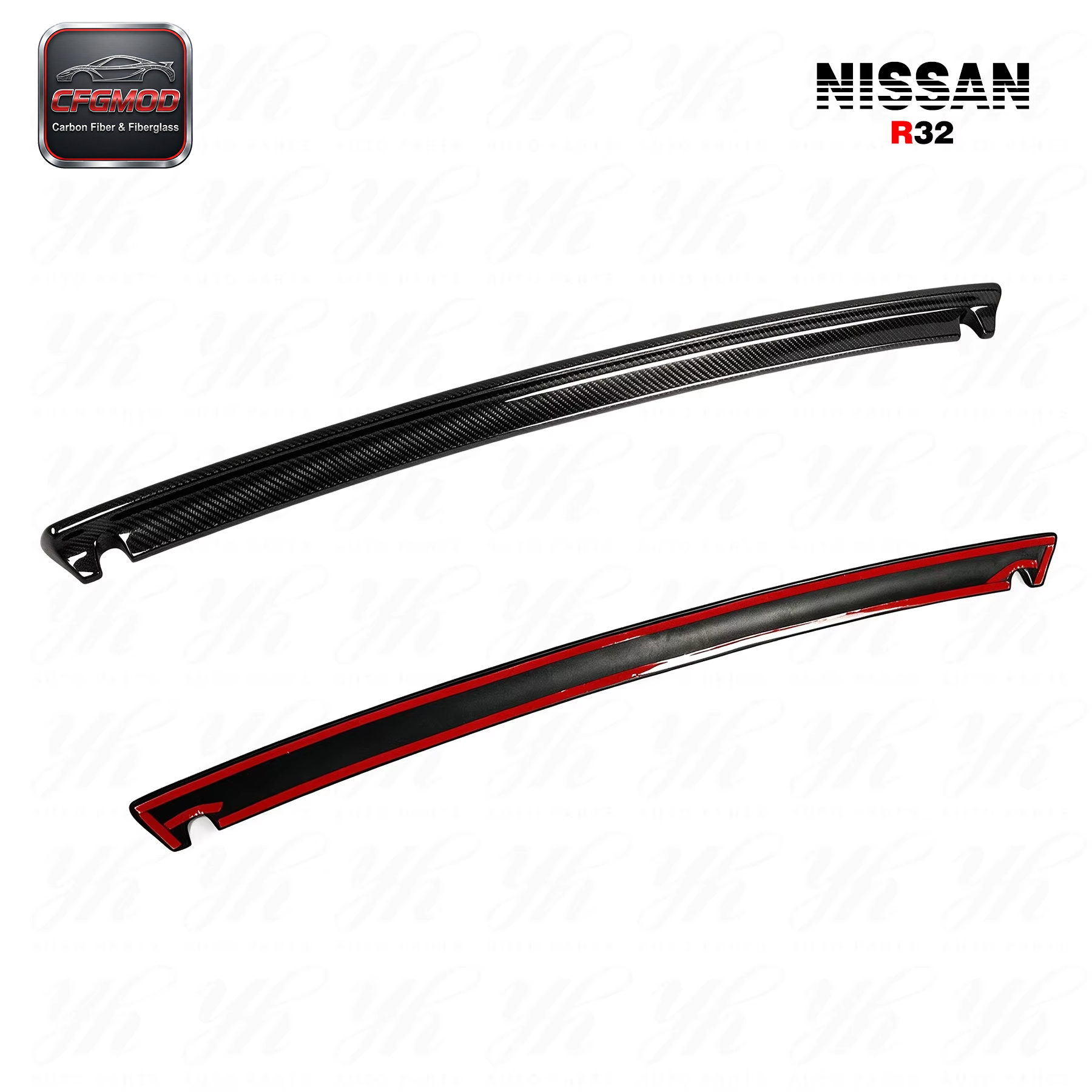 Auto Racing Bodykit Carbon Fiber CF Rear Bootlid Lip Spoiler Wing Fit for 1989-1994 Skyline R32 GTS/GTR NI Style — 6
