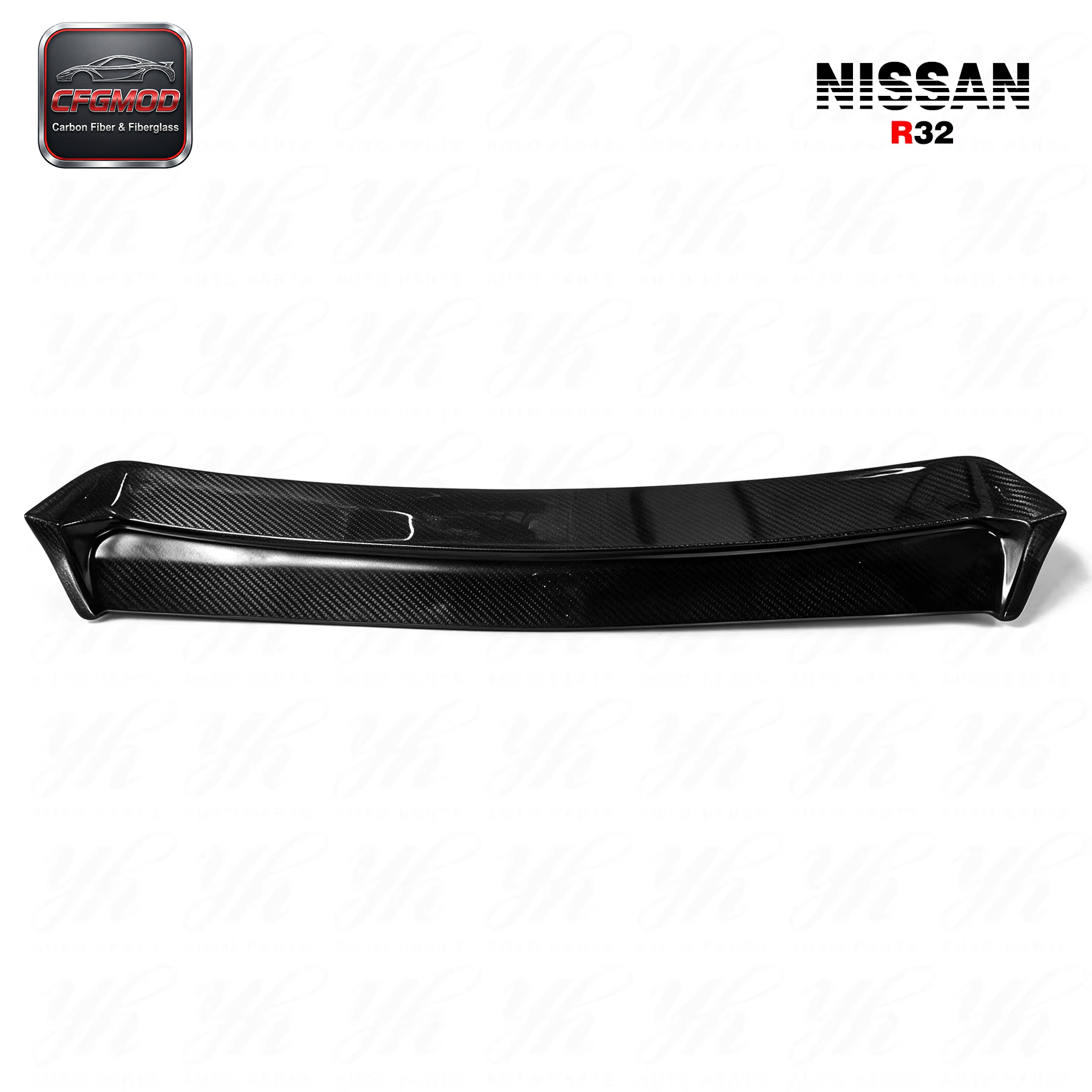 Carbon Fiber CF Rear Roof Spoiler Wing Ducktail Fit for 1989-1994 Skyline R32 GTS GTR Dmax DM Style — 4