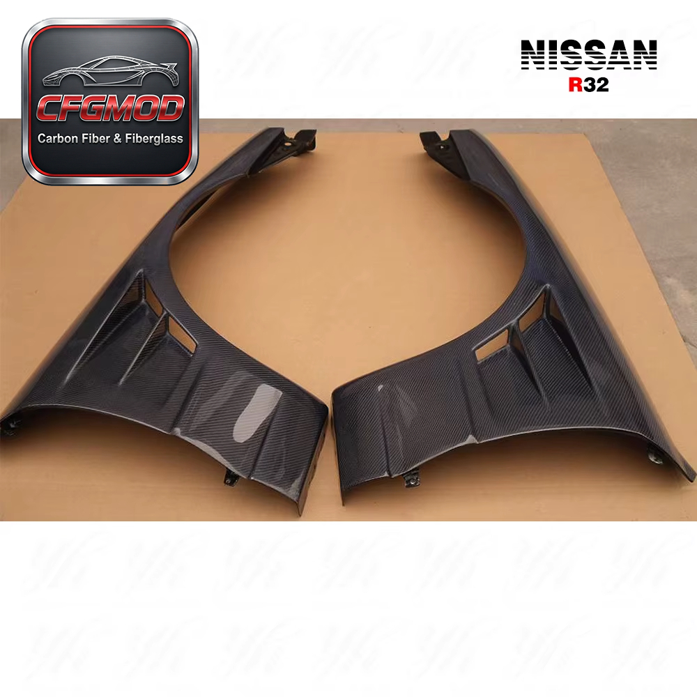 For R32 GTS BN-Sports Front Fenders (pair ) CF Carbon Fiber — 7