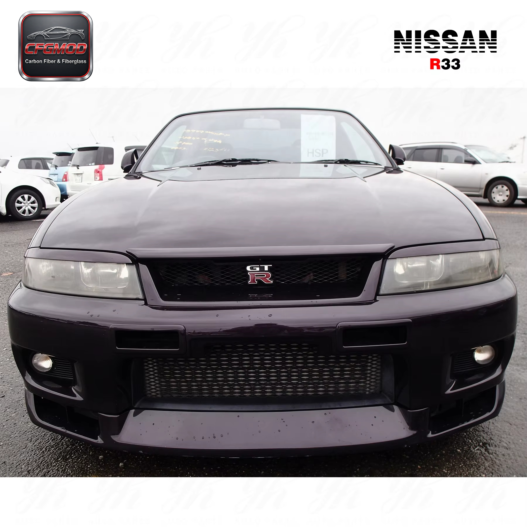 For Skyline R33 GTR GTS Nism NI Hood Bonnet Lip — 4