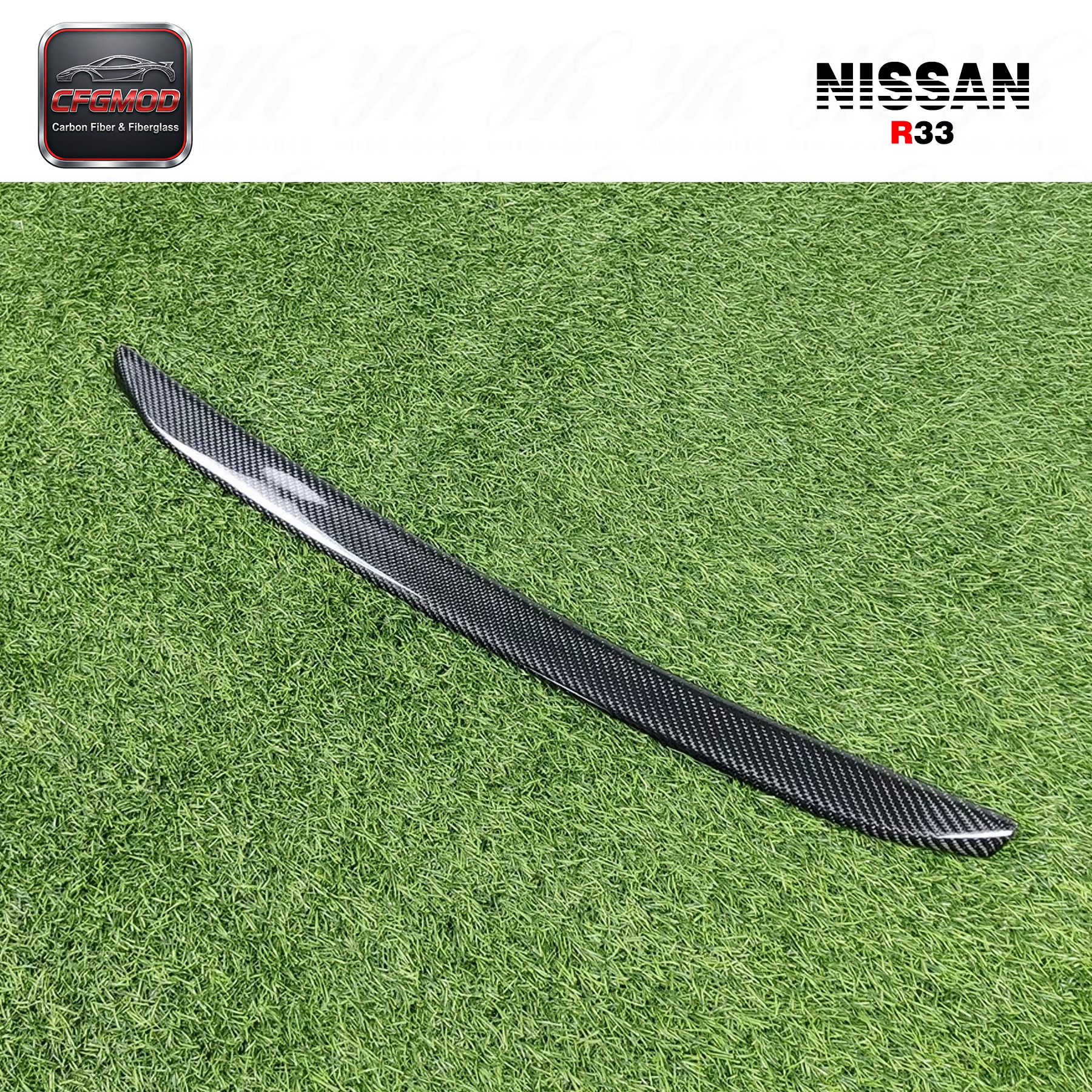 For Skyline R33 GTR GTS Nism NI Hood Bonnet Lip — 6