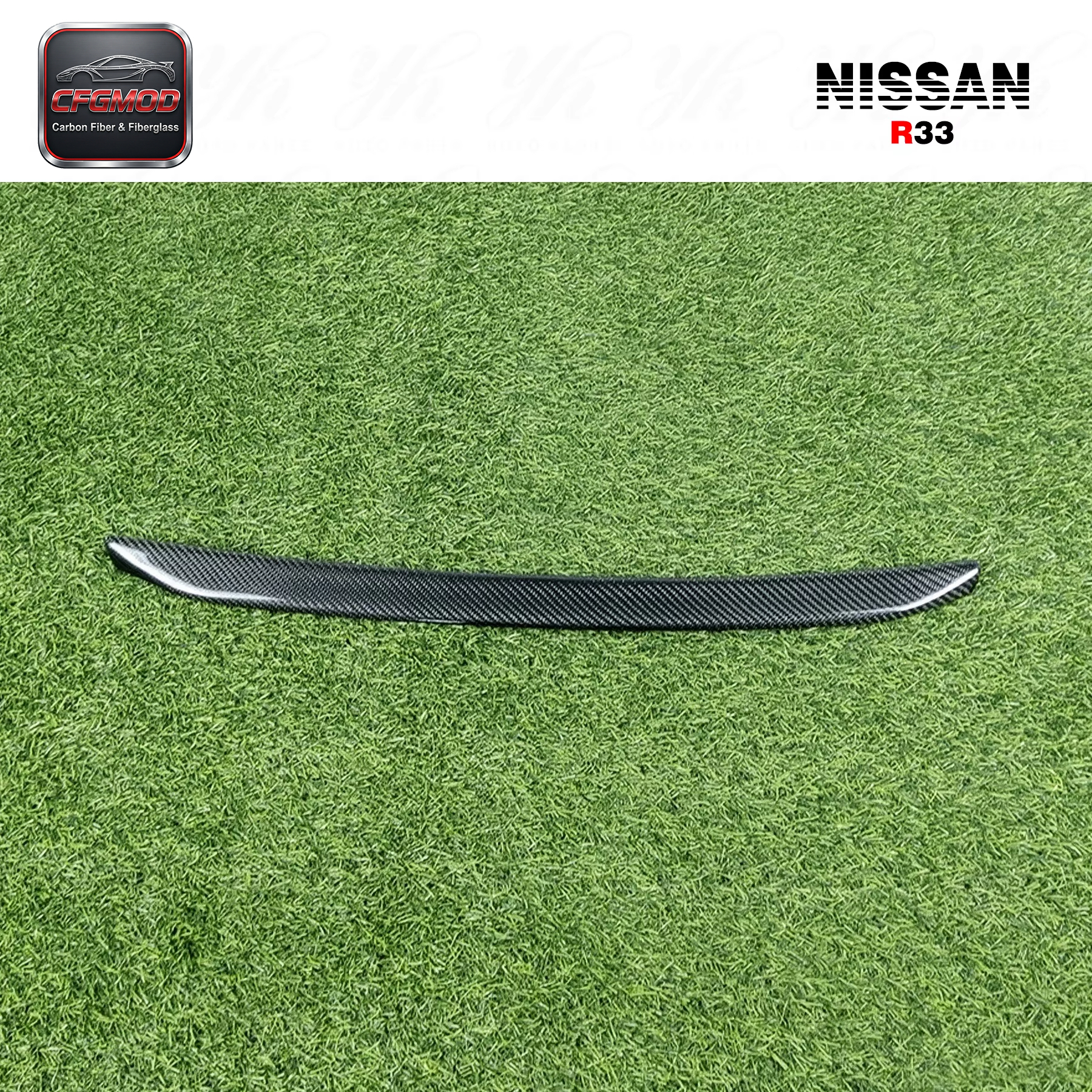 For Skyline R33 GTR GTS Nism NI Hood Bonnet Lip — 7