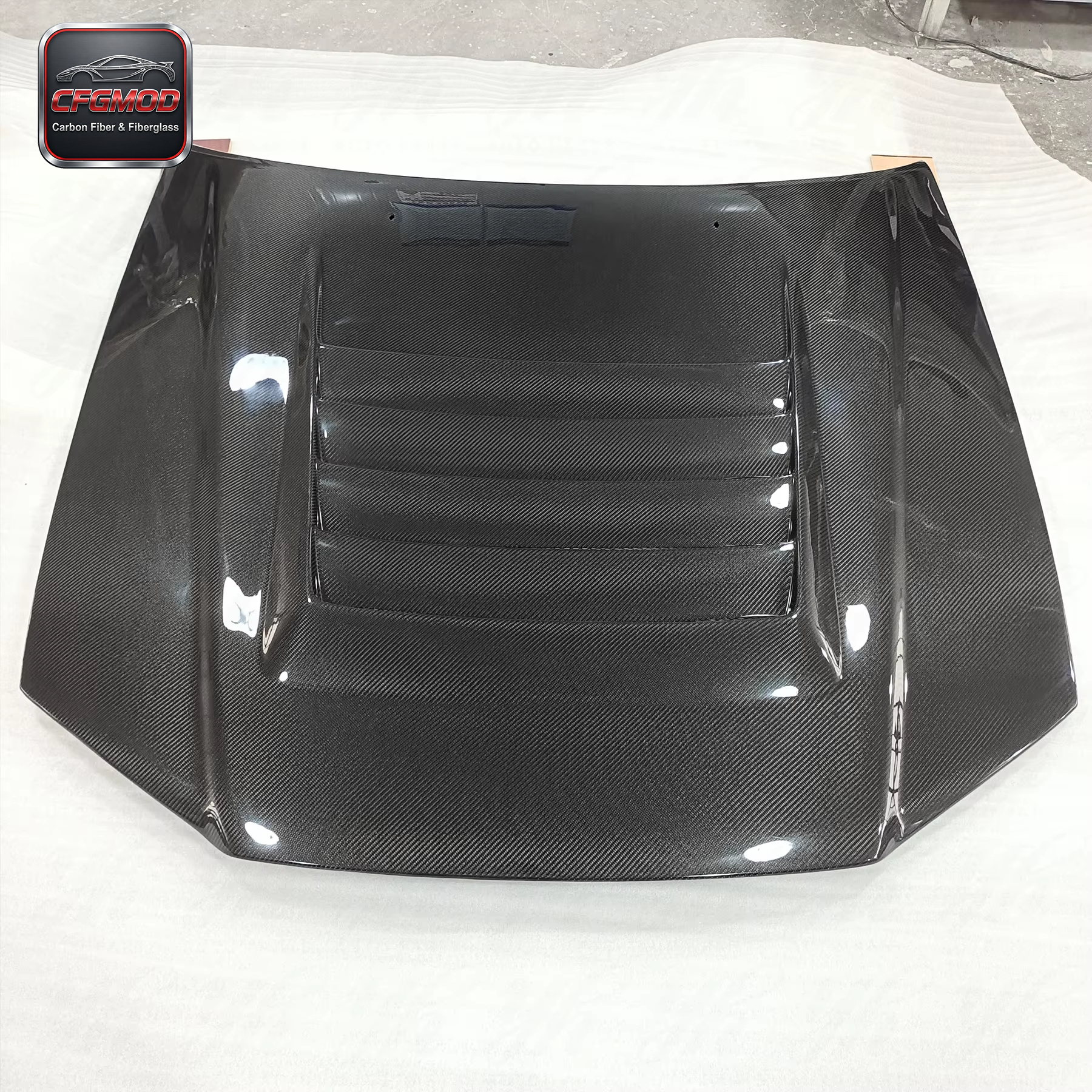 For R34 GTR NI Style Carbon Fiber Hood CF — 6