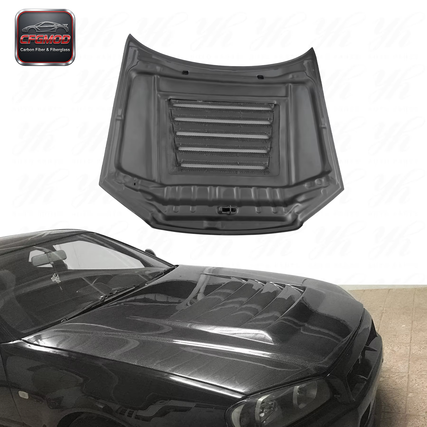 Carbon Fiber Engine Hood for Skyline R34 GTT — 3